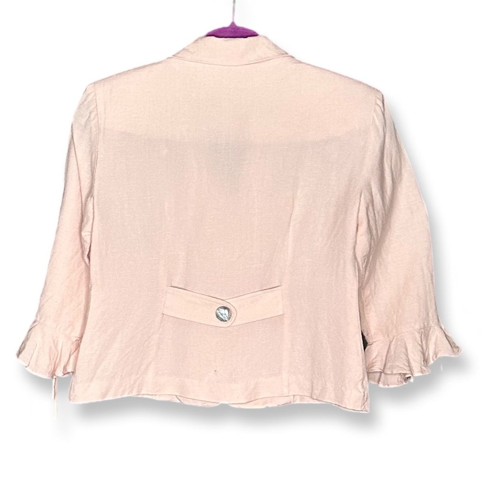 Vintage Jessica Howard Vintage Light Pink Linen Blouse And Dress Size S / US 4 / IT 40 - 5 Thumbnail