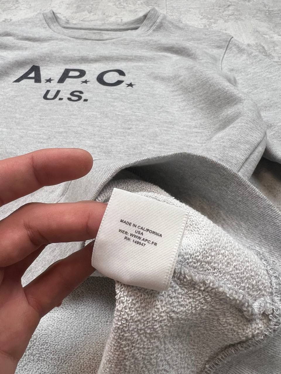 A.P.C. A.P.C. U.S. Sweatshirt Big logo Size US L / EU 52-54 / 3 - 14 Thumbnail