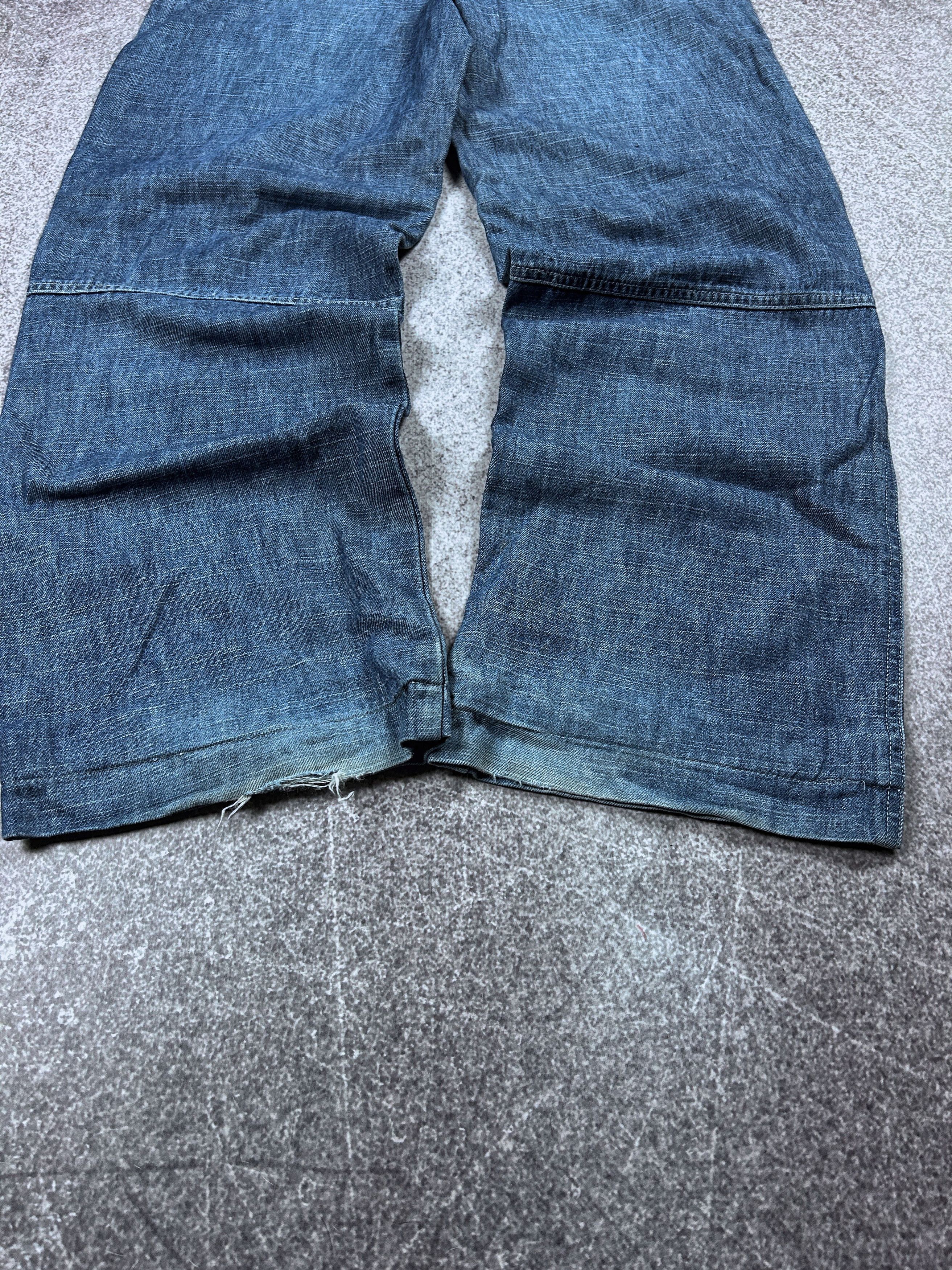 Designer VTG BAGGY RAP SK8 JNCO RICK OWENS STYLE WASHED JEANS Y2K Size US 30 / EU 46 - 5 Thumbnail