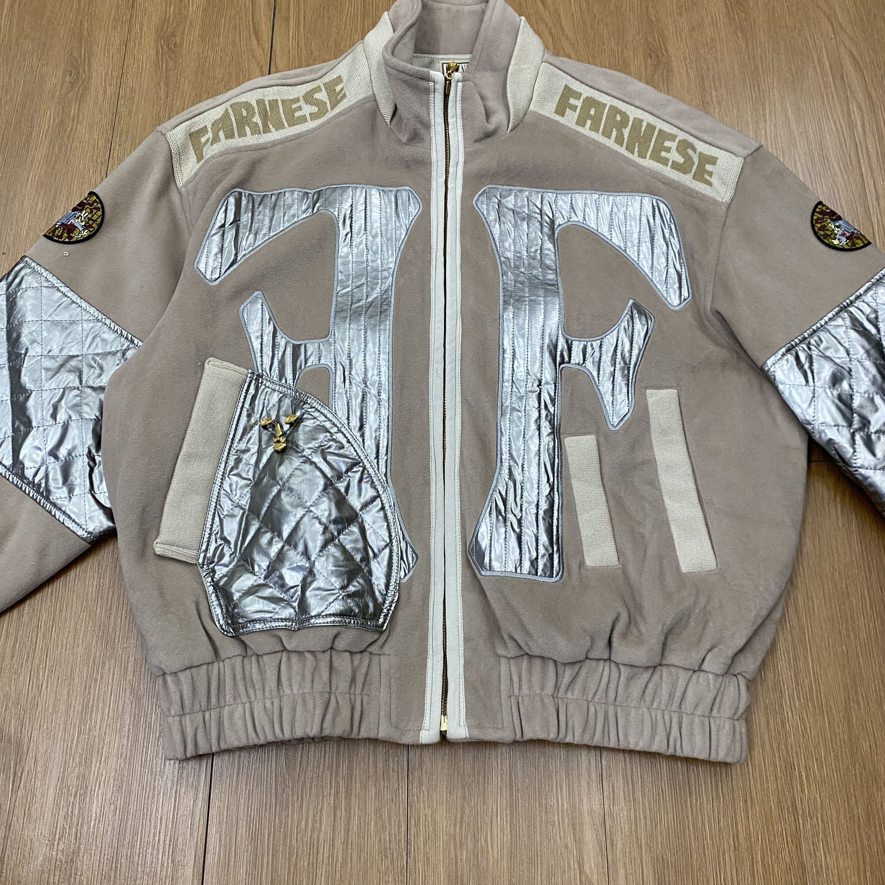 Japanese Brand × Vintage Vintage Farnese Fleece Jacket Patchwork Size US XL / EU 56 / 4 - 7 Thumbnail
