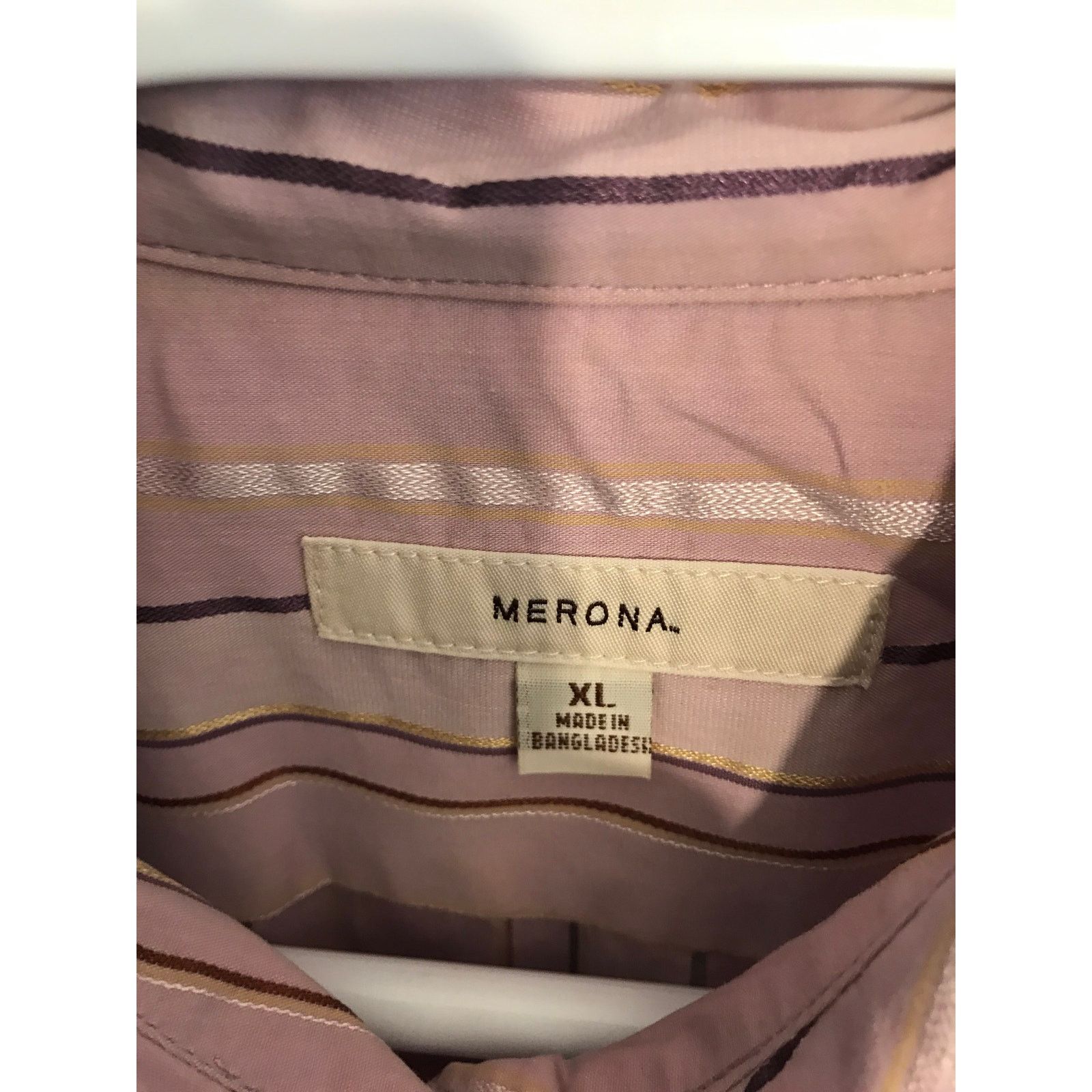 Merona MERONA Shirt Men's XL LS multicolor Size US XL / EU 56 / 4 - 3 Thumbnail