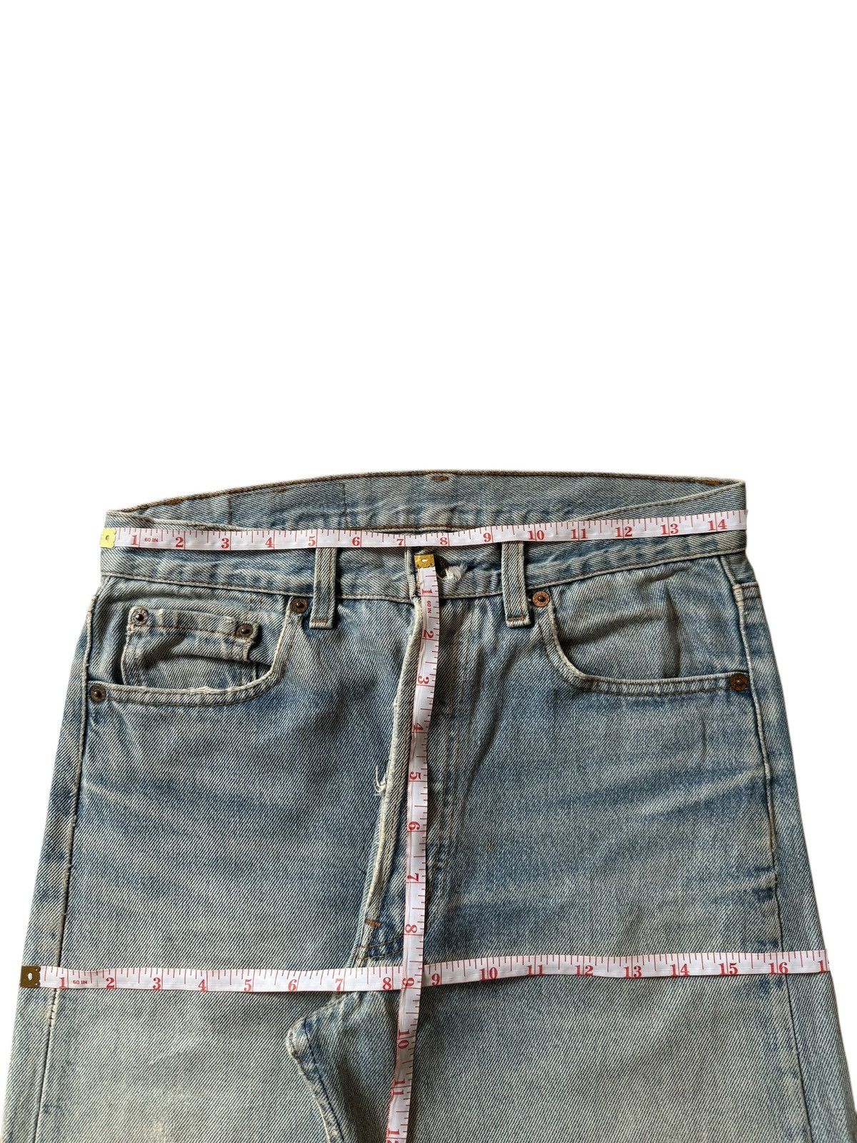 Levi's Vintage 80s Levis 501 Distressed Loose Jeans Size US 29 - 6 Thumbnail