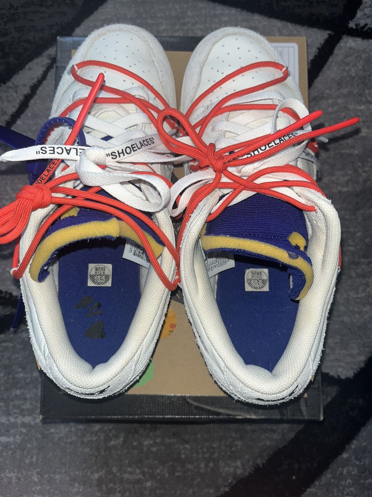 Nike Nike Dunk Low Off-White “Lot 13” Size US 10.5 / EU 43-44 - 5 Thumbnail