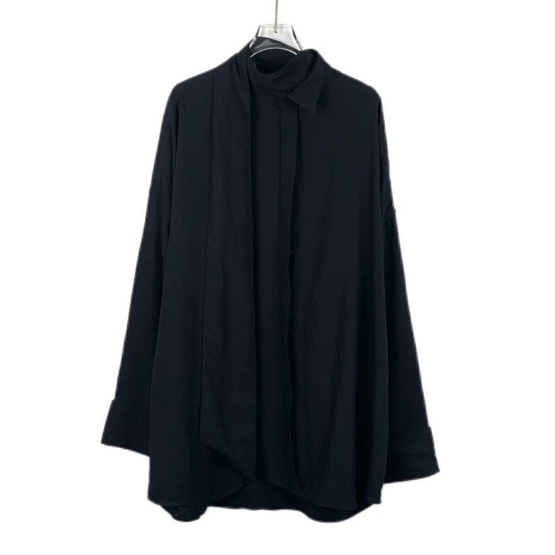 Balenciaga Balenciaga size 38 Long Sleeve Shirt with Black Ribbon Size S / US 4 / IT 40 - 1 Thumbnail