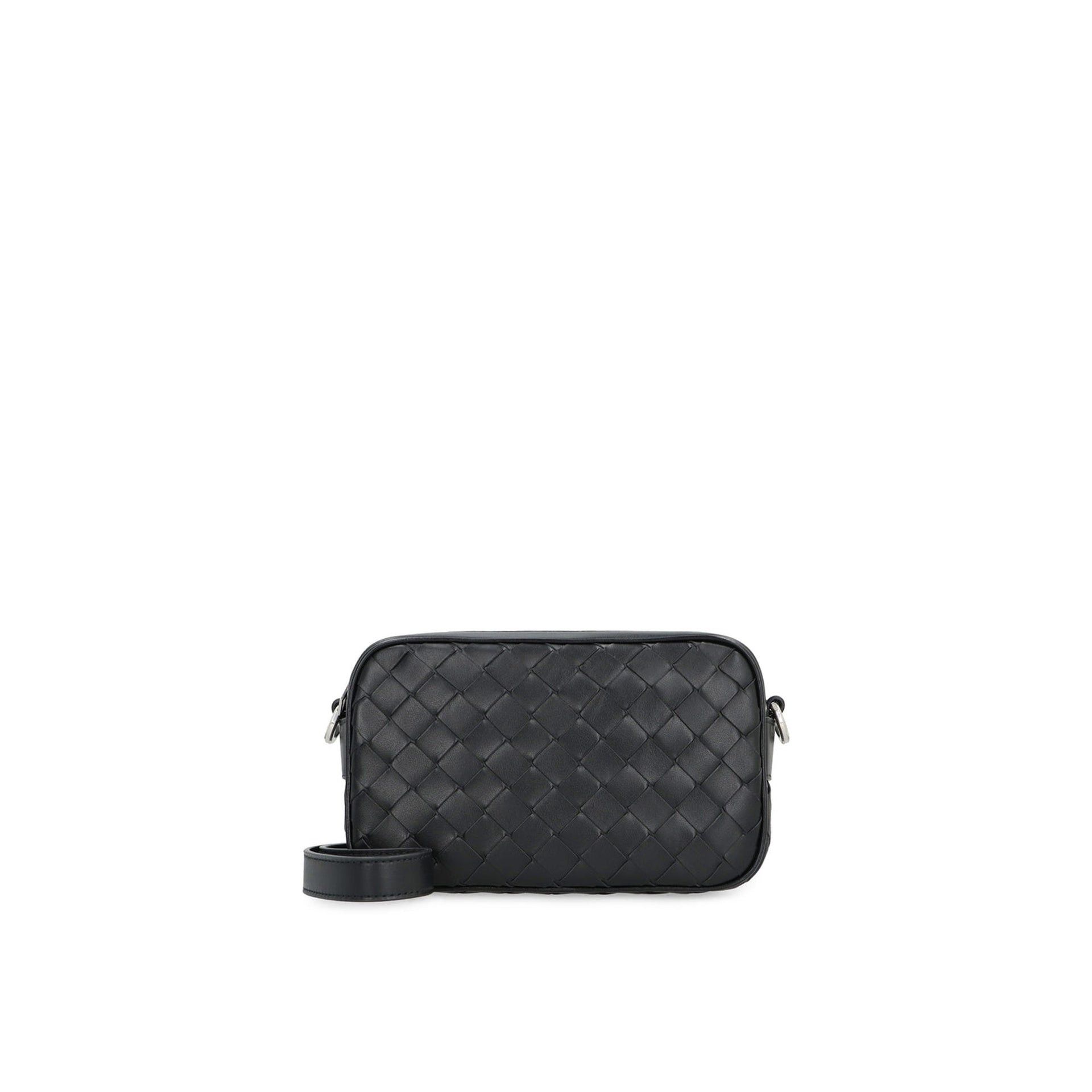 Bottega Veneta Leather Mini Camera Bag, Men's