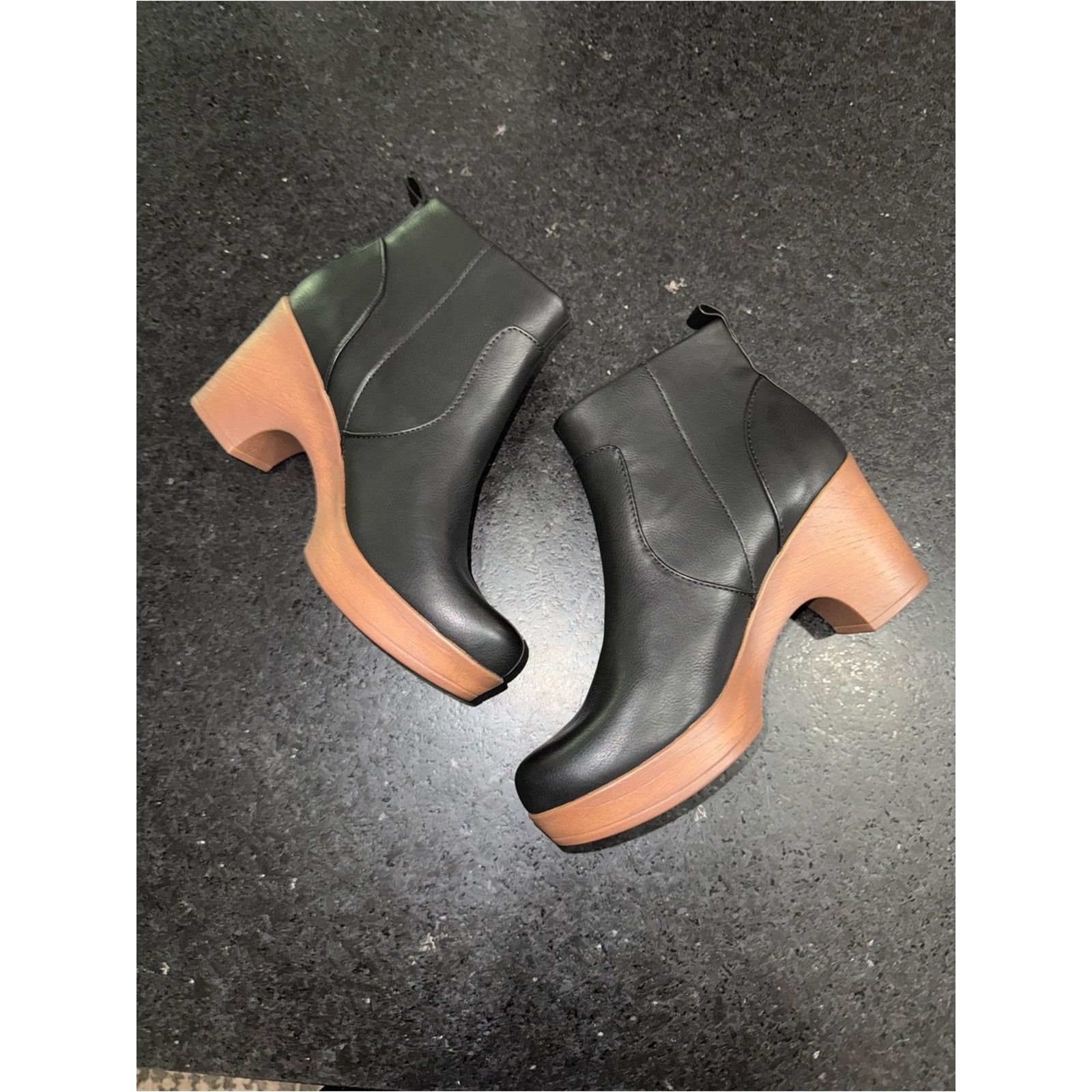 Boc BOC Blakelynn Platform Wedge Zip Ankle Black Booties SZ 9 Size US 9 / IT 39 - 5 Thumbnail