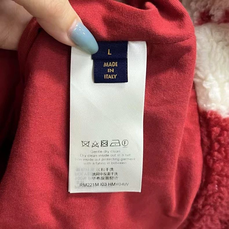 Louis Vuitton Louis Vuitton Red checkerboard monogrammed embroidered zip Size US L / EU 52-54 / 3 - 4 Thumbnail