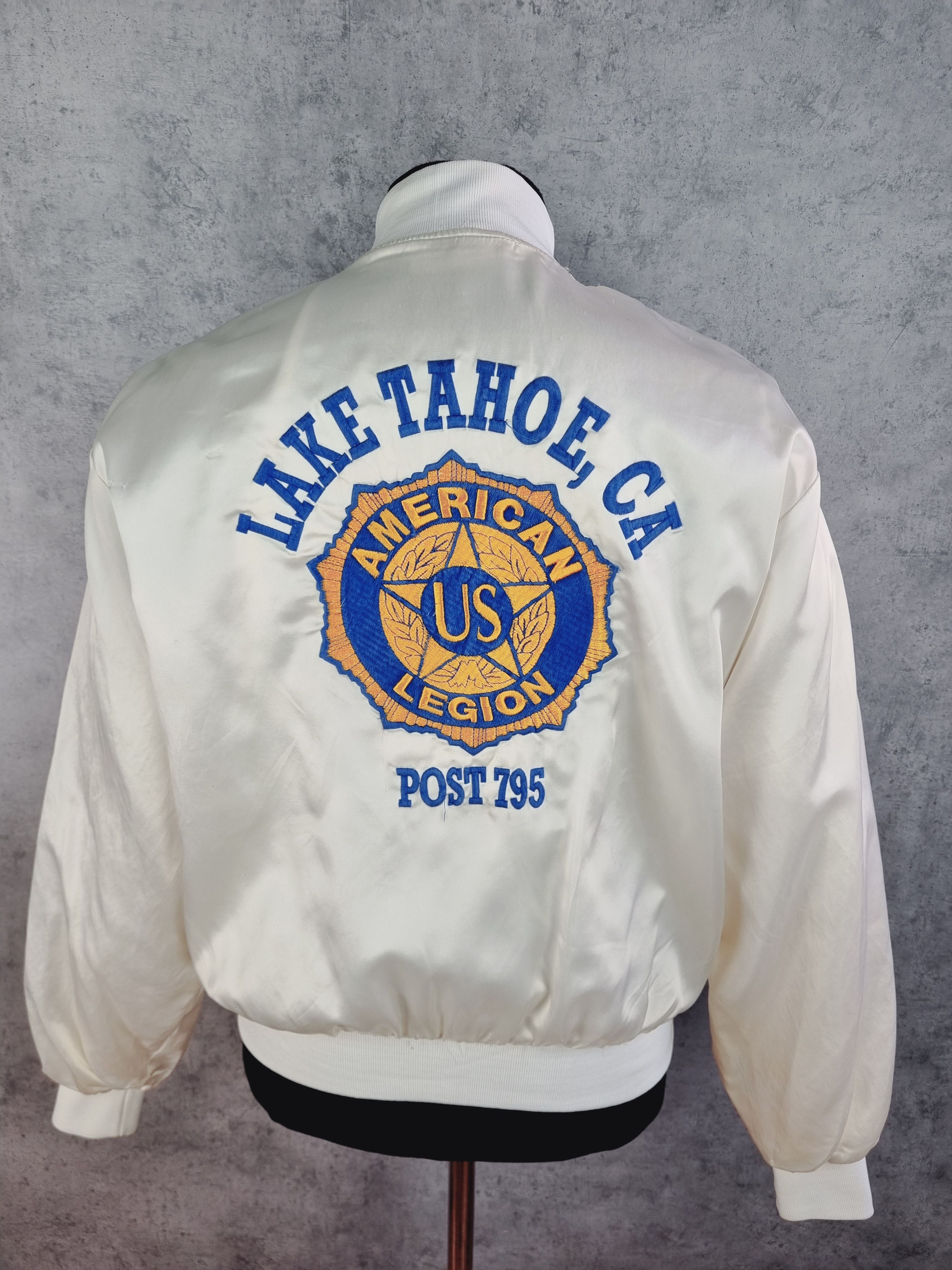 Vintage Satins Lake Tahoe CA American Legion US Post 795 Size US L / EU 52-54 / 3 - 2 Thumbnail