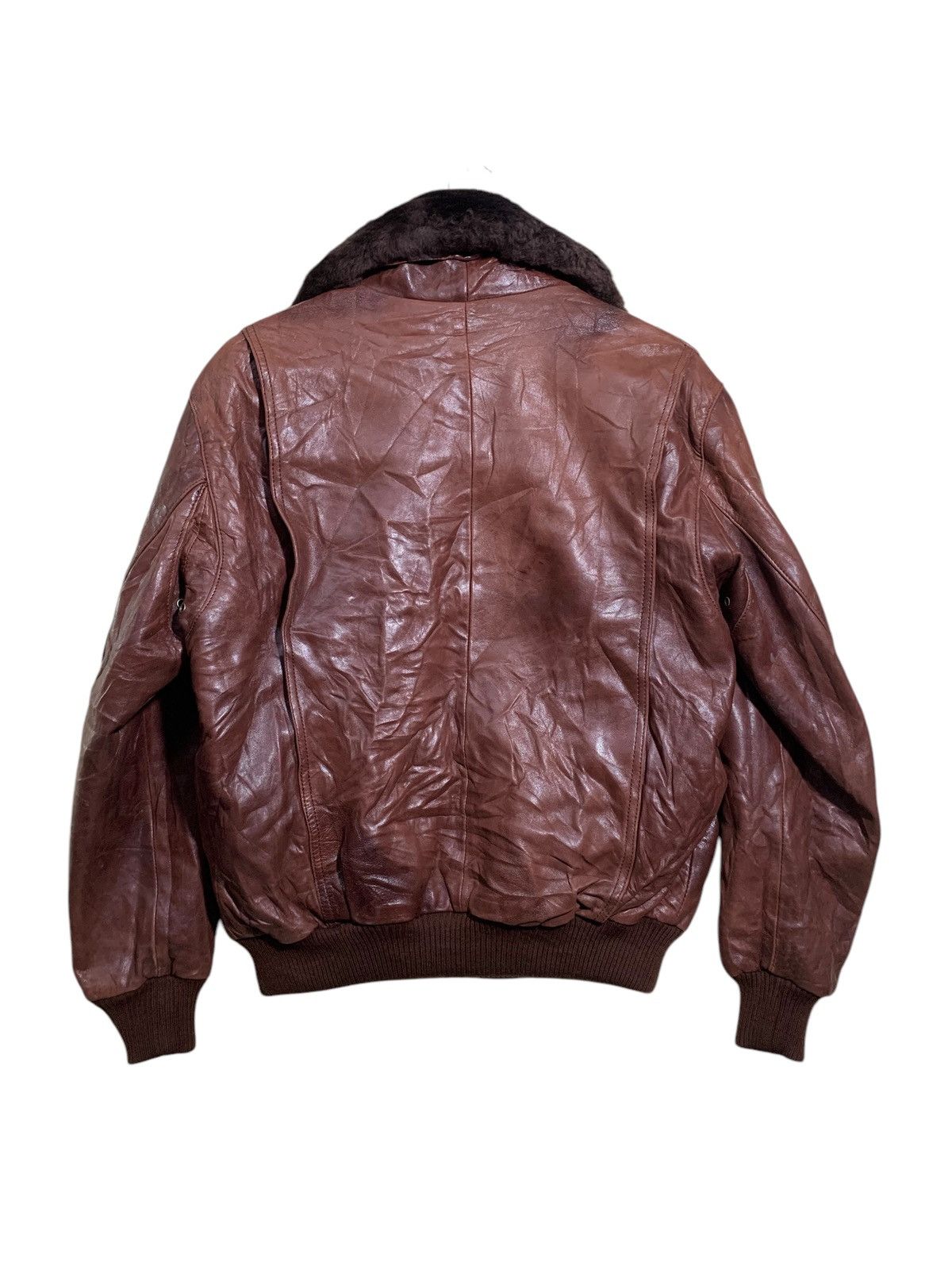 Japanese Brand 🔥VTG SHEEPSKIN LEATHER JACKETS SHERPA Size US L / EU 52-54 / 3 - 6 Thumbnail