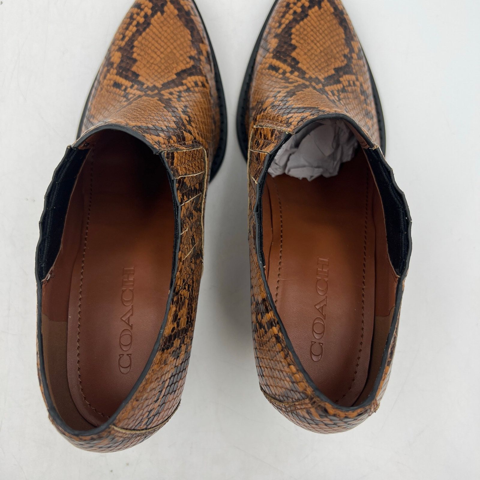 Coach Coach Perri Snake Print Ankle Bootie Carmel Western FG4194 Size US 8 / EU 41 - 3 Thumbnail