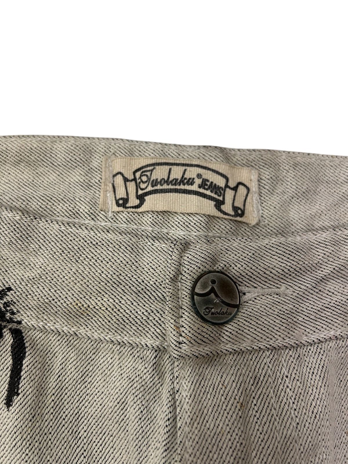 Japanese Brand × Vintage Vintage Japanese Grunge Graffiti Wash Distressed Jeans Size US 34 / EU 50 - 9 Thumbnail