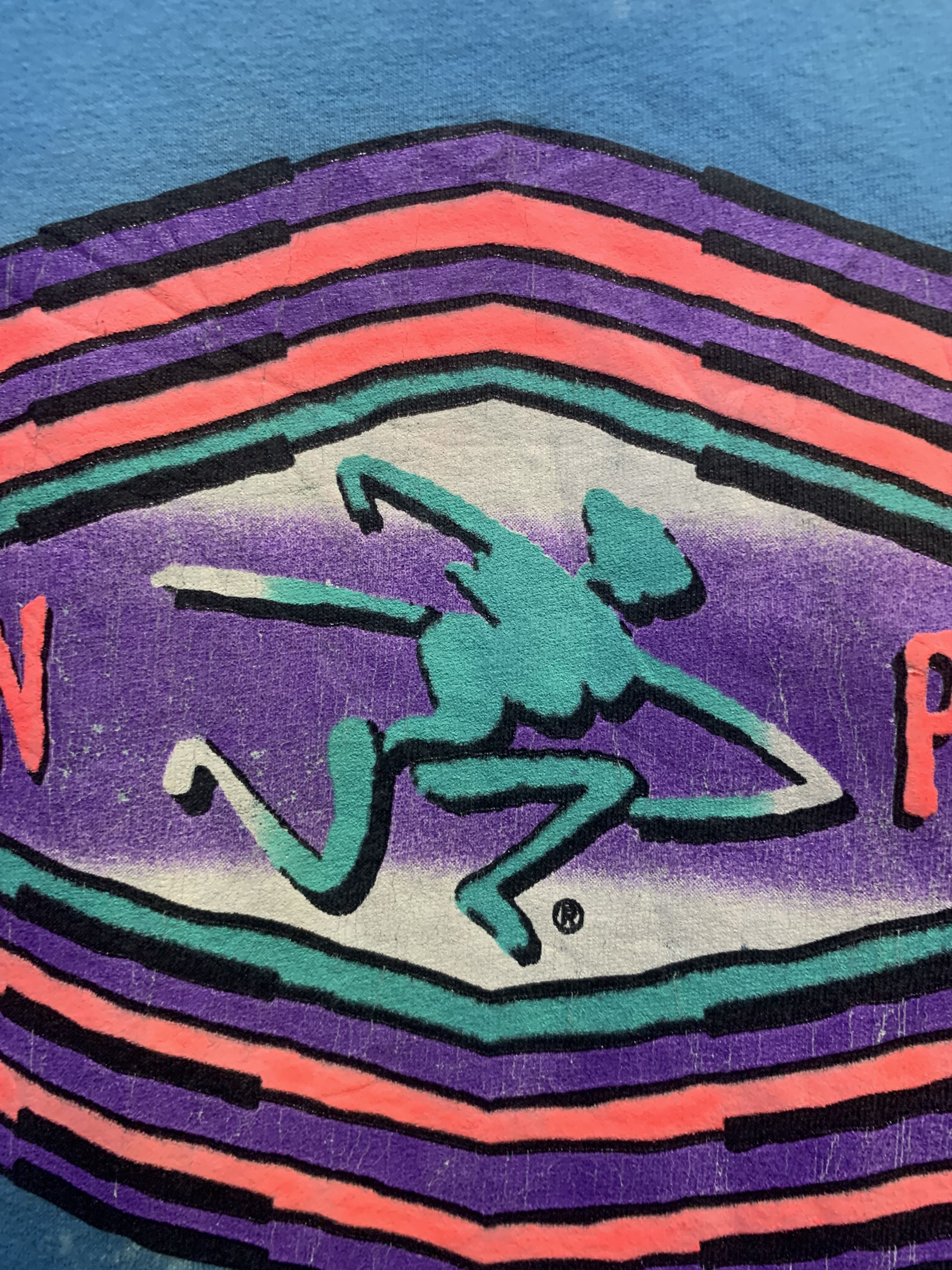 Vintage Vtg 90’s OCEAN PACIFIC “Ride The Wave” Surf Tee Size US XL / EU 56 / 4 - 4 Thumbnail