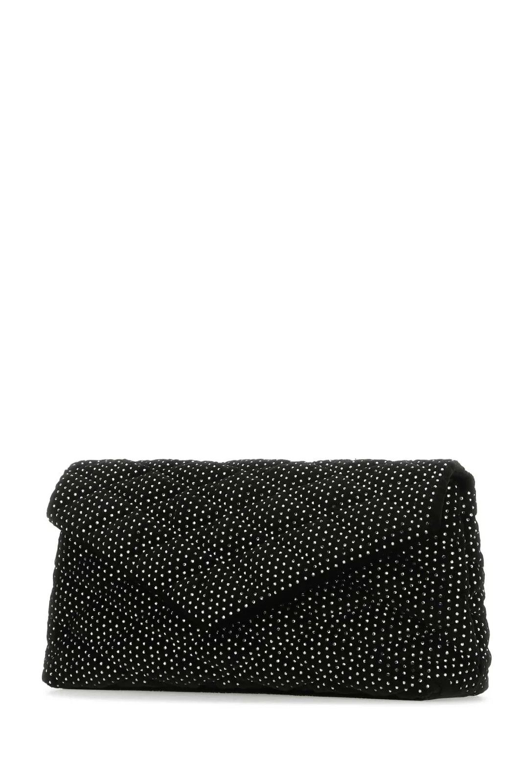Saint Laurent Paris o1s1wg111124 Size: OS / Velvet Clutch in Black & White Size ONE SIZE - 3 Thumbnail