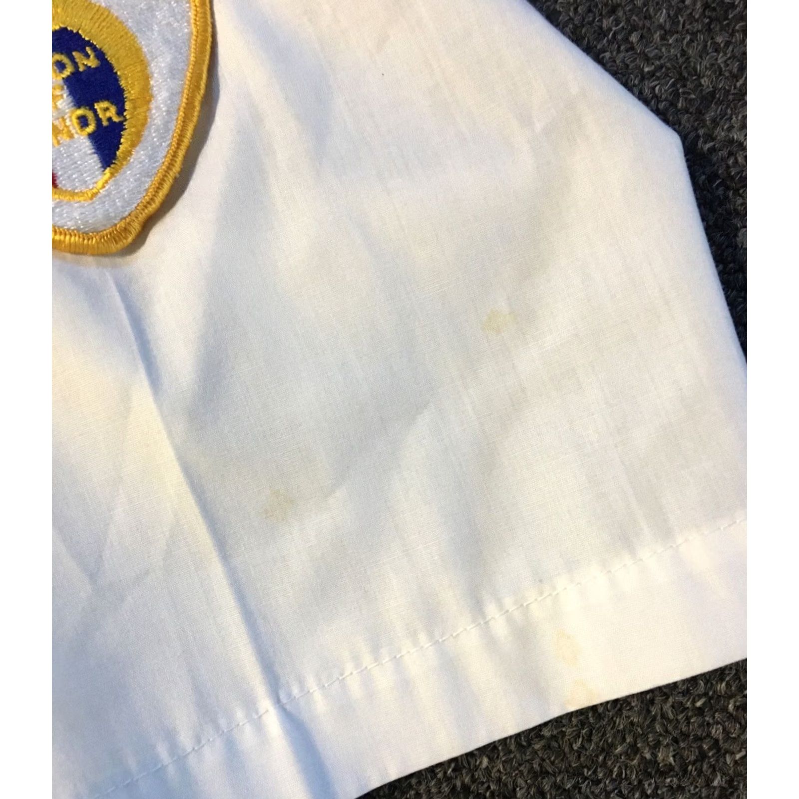 Arrow Vtg 70s Sabbar Temple Legion Of Honor Shirt M USA White Button-Up Short Sleeve Union Made Arrow Mens Grunge Vintage 70s Shirt US Flag Navy Size US M / EU 48-50 / 2 - 6 Thumbnail
