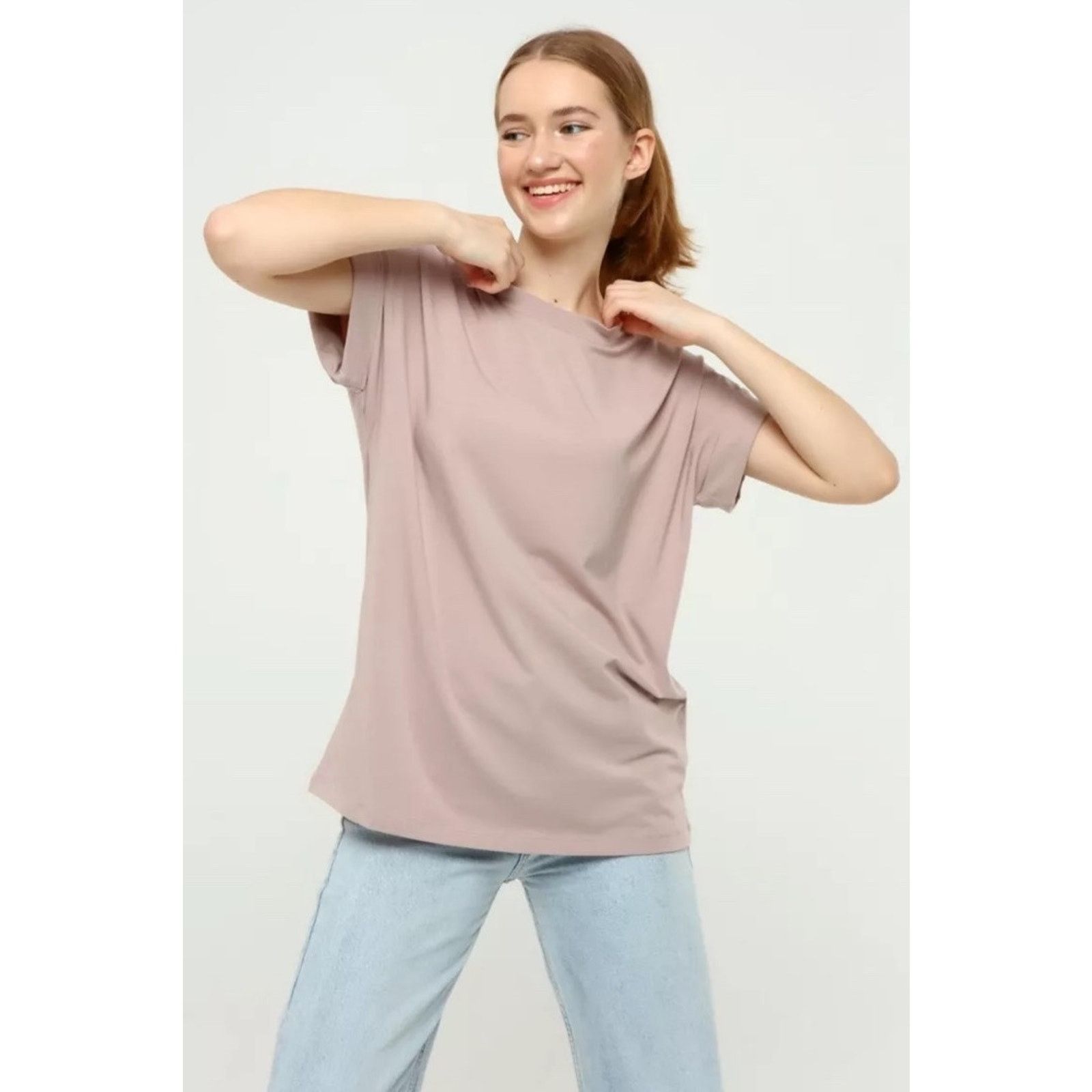 Allsaints AllSaints Imogen Short S Boxy Oversiz Top XS/S Pashmina Pink Size S / US 4 / IT 40 - 2 Thumbnail