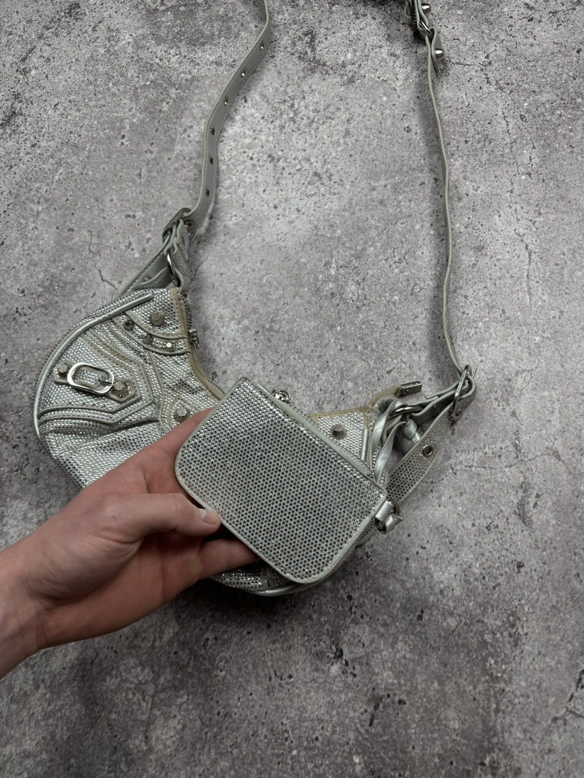 Japanese Brand Vintage Balenciaga Le Cagole Style Y2K Shoulder Bag Japanese Size ONE SIZE - 4 Thumbnail