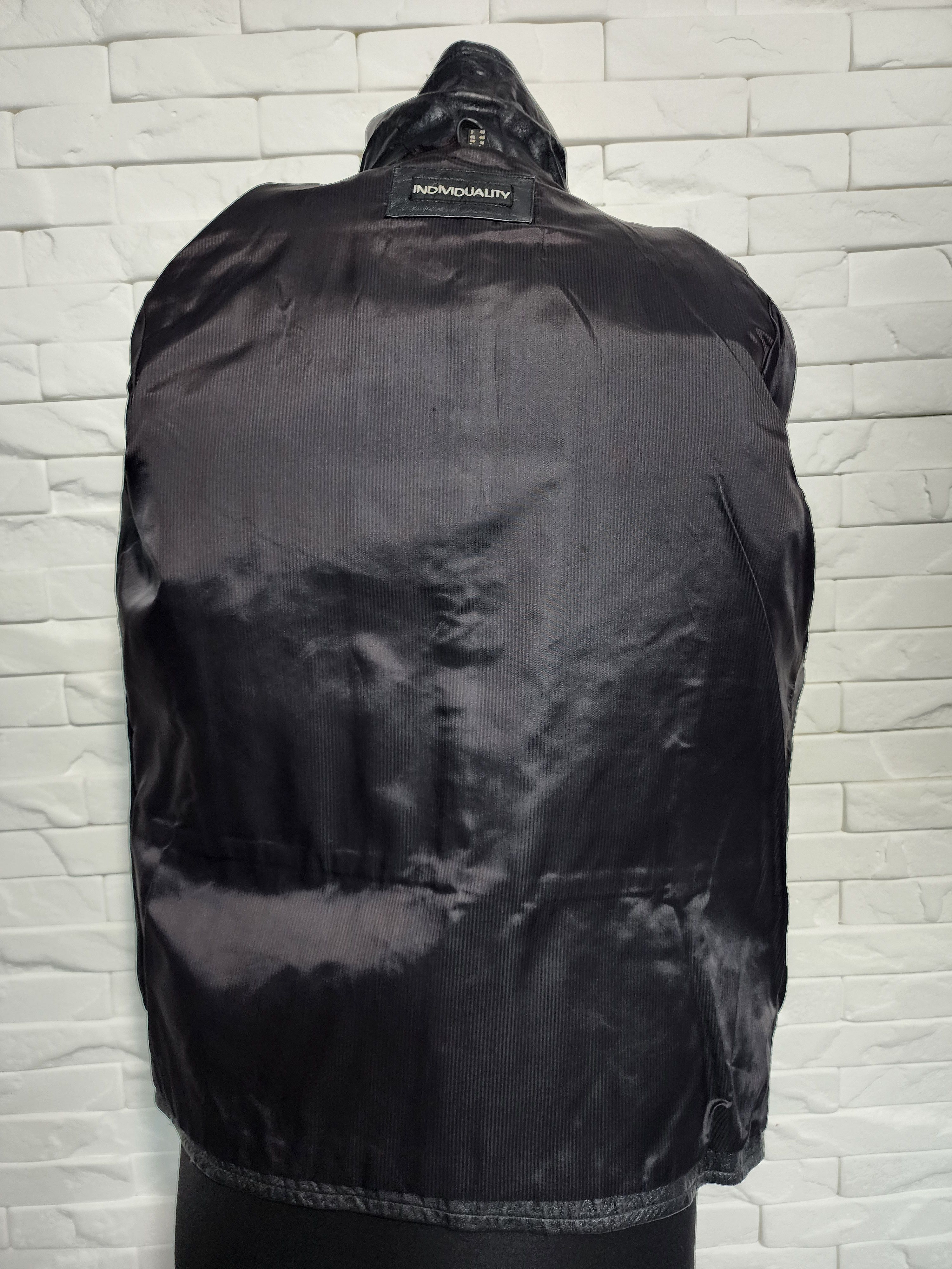 Other Black Leather Women's Jacket: Zippered Classic Style Size L / US 10 / IT 46 - 7 Thumbnail