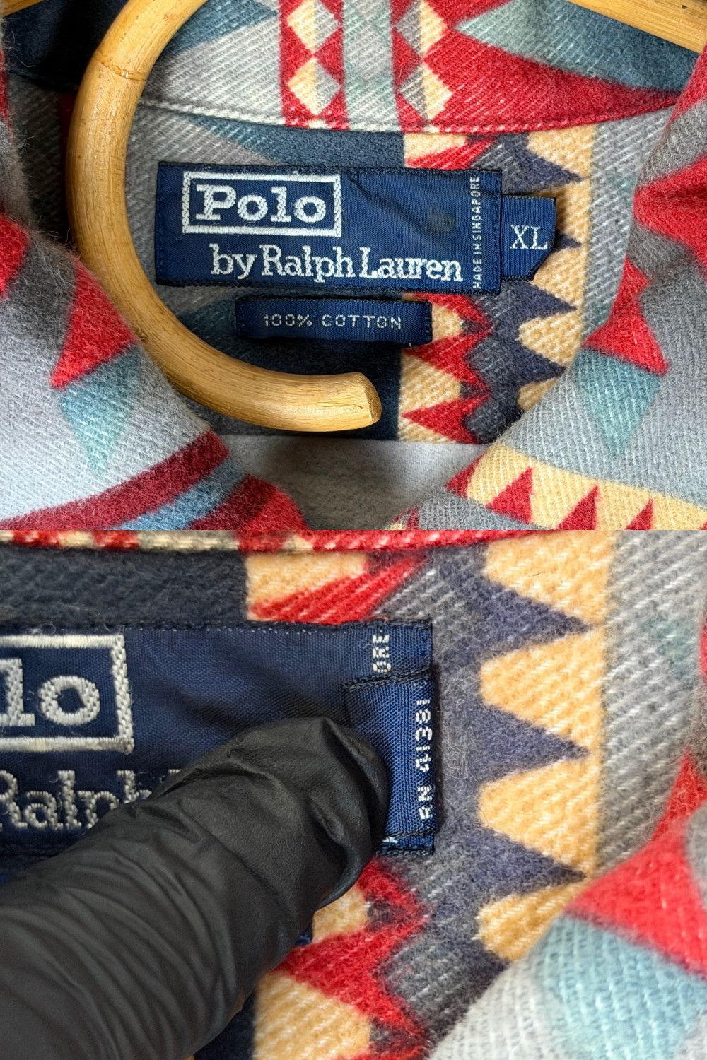 Polo Ralph Lauren fw94 Polo Ralph Lauren Southwestern Native Flannel Shirt XL Size US L / EU 52-54 / 3 - 6 Thumbnail