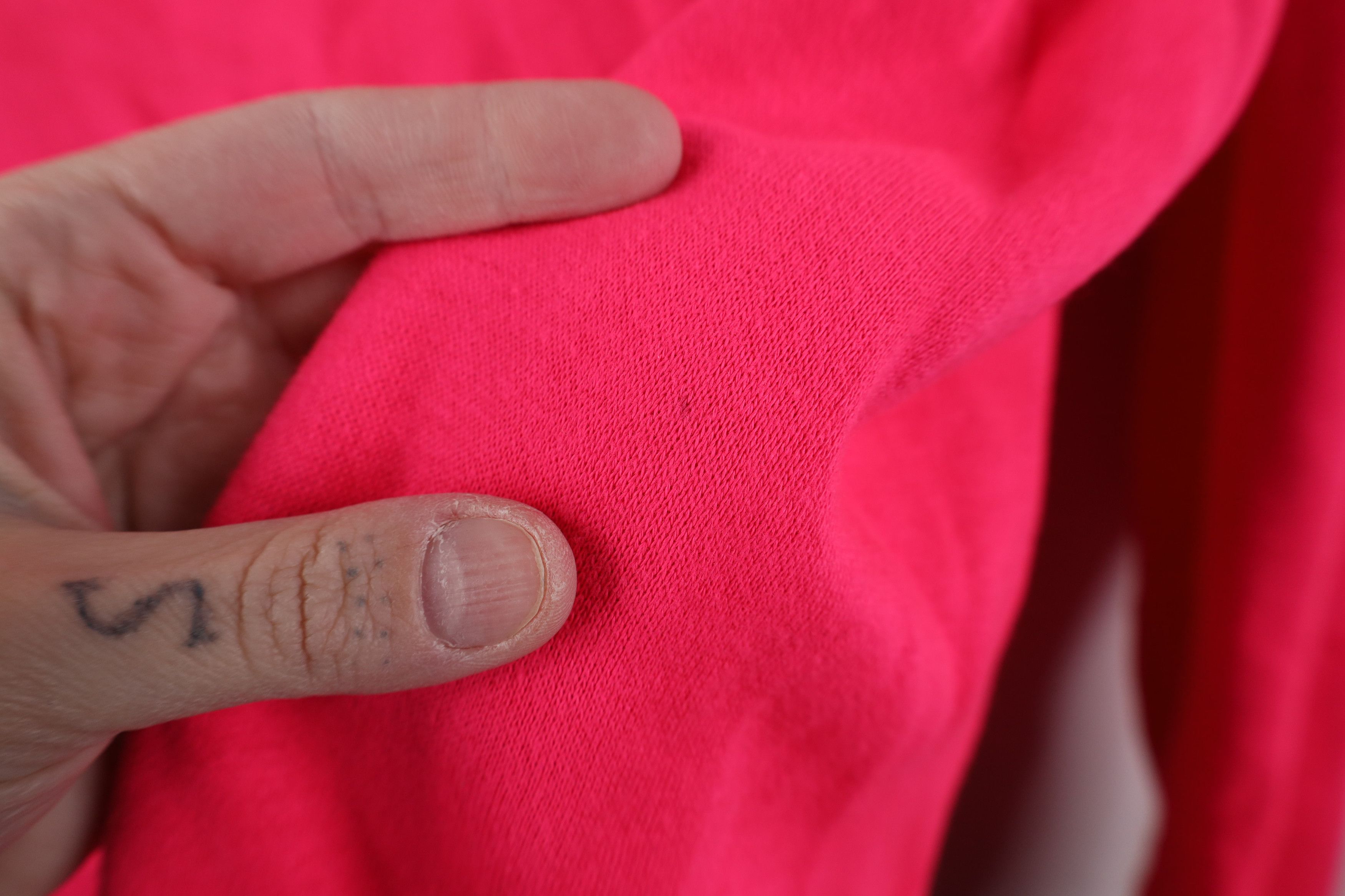 Vintage Vintage 70s Streetwear Crewneck Sweatshirt Neon Pink USA Size M / US 6-8 / IT 42-44 - 10 Thumbnail