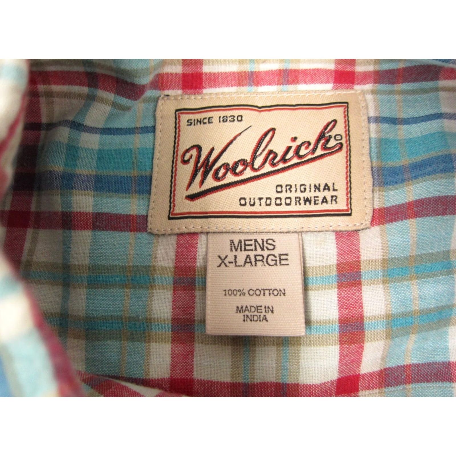 Vintage VINTAGE Woolrich Shirt Mens XL Blue Red Plaid Outdoor Hiking Fishing 90s Classic Western Size US XL / EU 56 / 4 - 4 Thumbnail