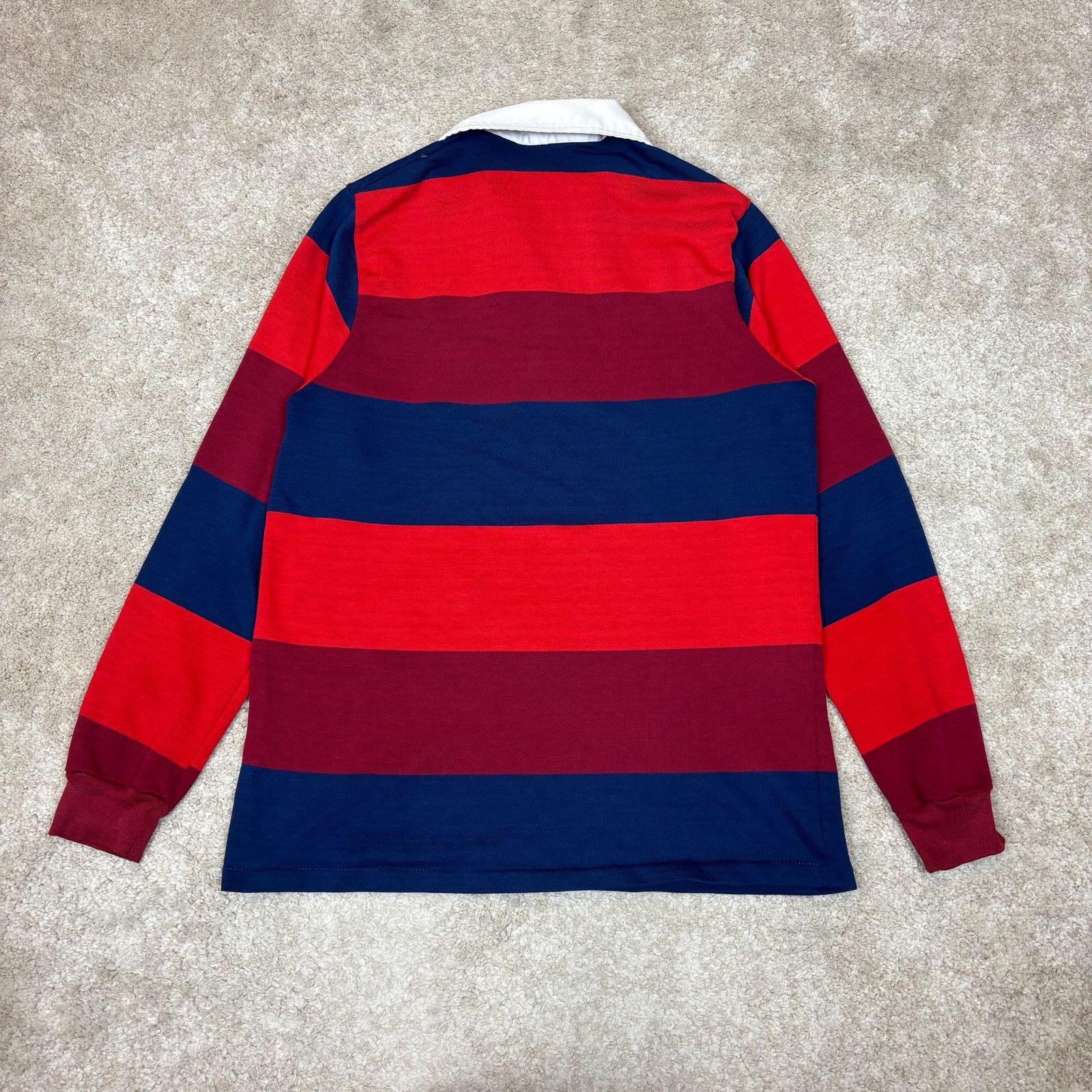 Hang Ten Vintage 70s Hang Ten Rugby Shirt Stripe Long Sleeve XL Size US XL / EU 56 / 4 - 3 Thumbnail