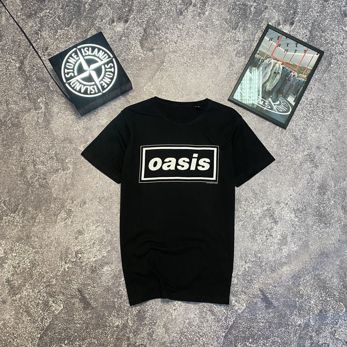 Band Tees Vintage Oasis 2016 Box Logo Rock band black tee Size US M / EU 48-50 / 2 - 1 Thumbnail