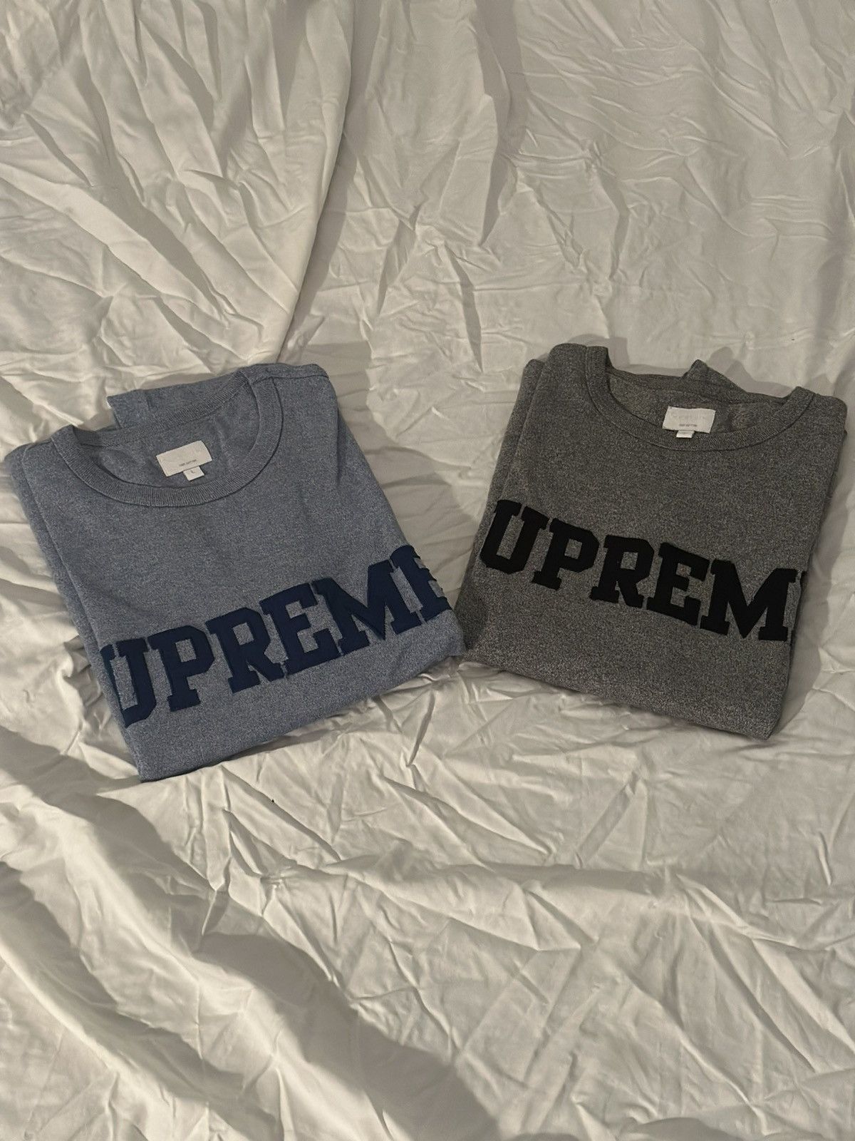 2 Supreme Long Sleeve Collgiate SS16’ Long Sleeve T Shirts