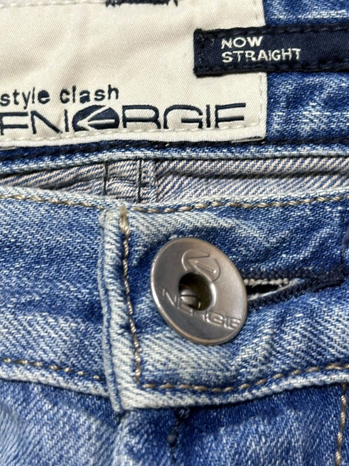 Energie Vintage Energie Straight Faded Ripped Distressed Denim Size US 30 / EU 46 - 7 Thumbnail