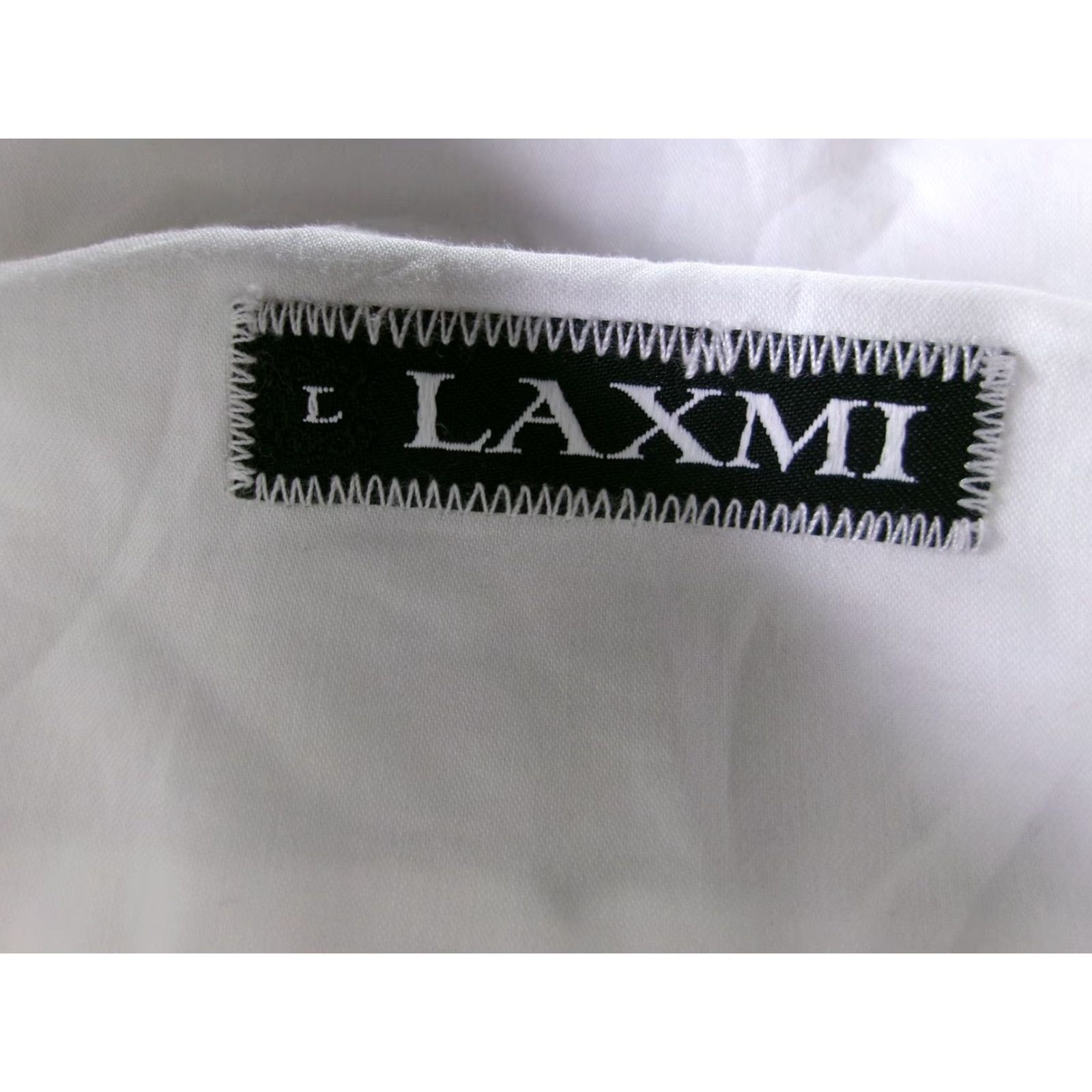 Vintage VINTAGE LAXMI Dress Shirt Men Large White Long Sleeve French Cuff Button Down Classic Size 42R - 7 Thumbnail