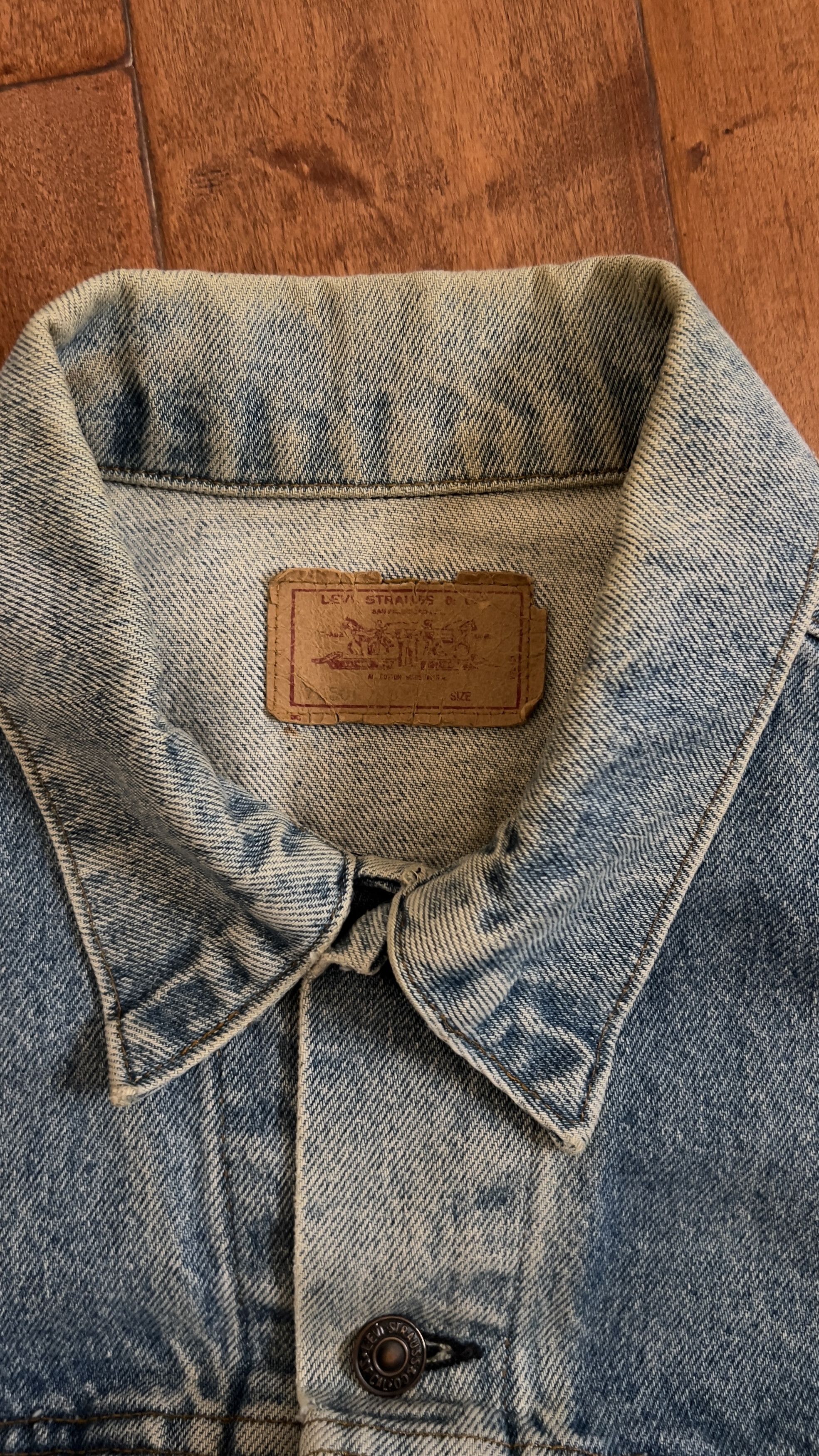 Levi's × Vintage Vintage Levis 80s Denim Jacket Size US XL / EU 56 / 4 - 5 Thumbnail