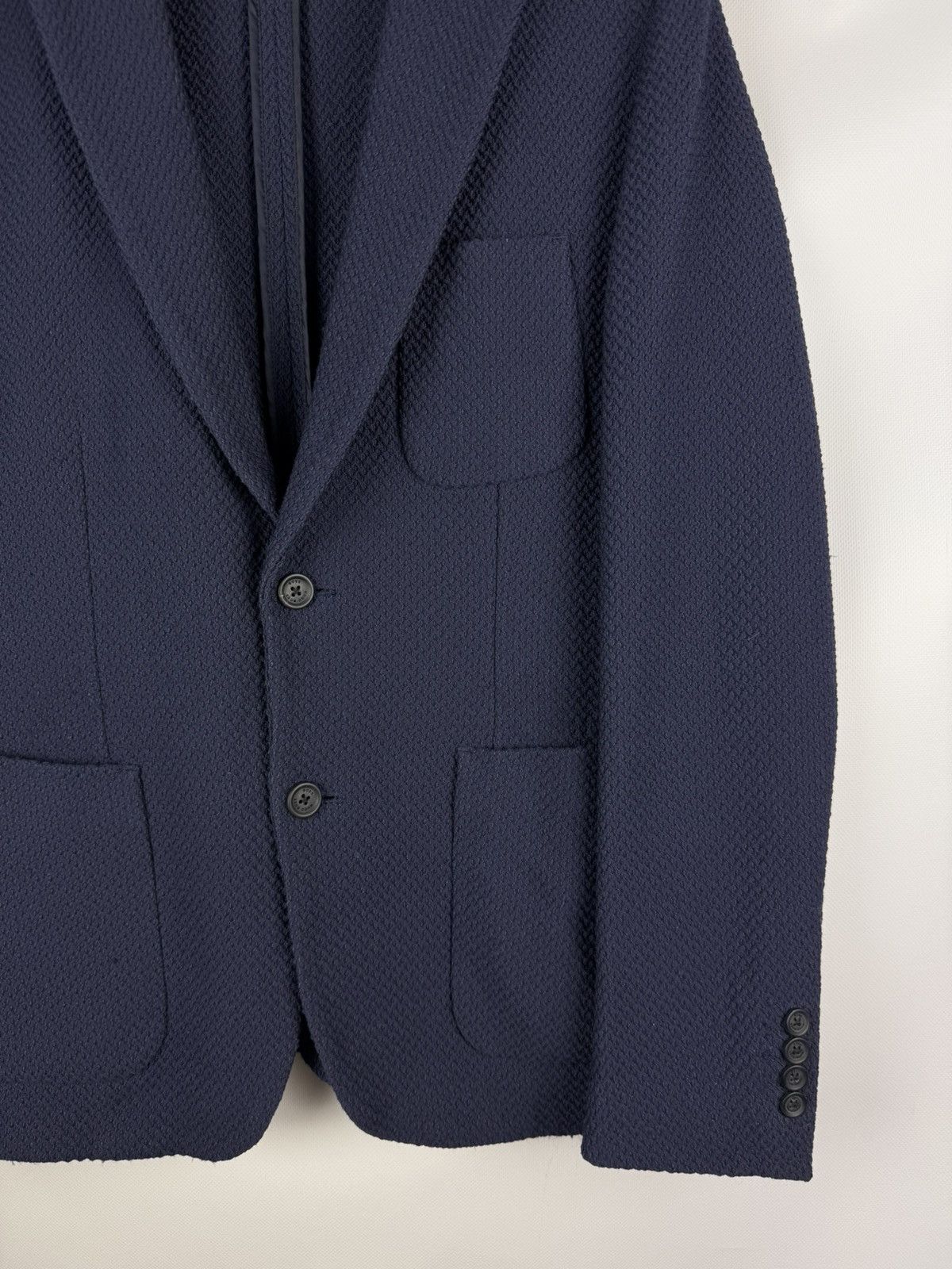 Hugo Boss Hugo Boss Marcoz21 Cotton Unlined Knitted Blazer Jacket Size 40R - 4 Thumbnail