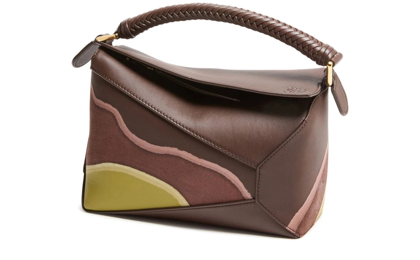 Loewe LOEWE Puzzle Small Edge Choco/Lt Moss Leather Bag Size ONE SIZE - 1 Thumbnail