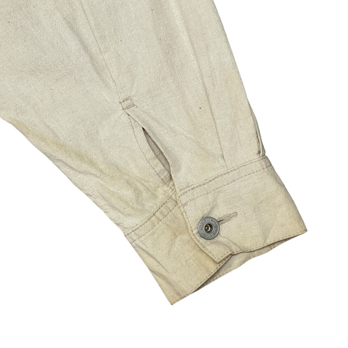 Nigel Cabourn Vintage Nigel Cabourn 80’s Linen Cotton Work Chore Jacket Size US XXL / EU 58 / 5 - 21 Thumbnail