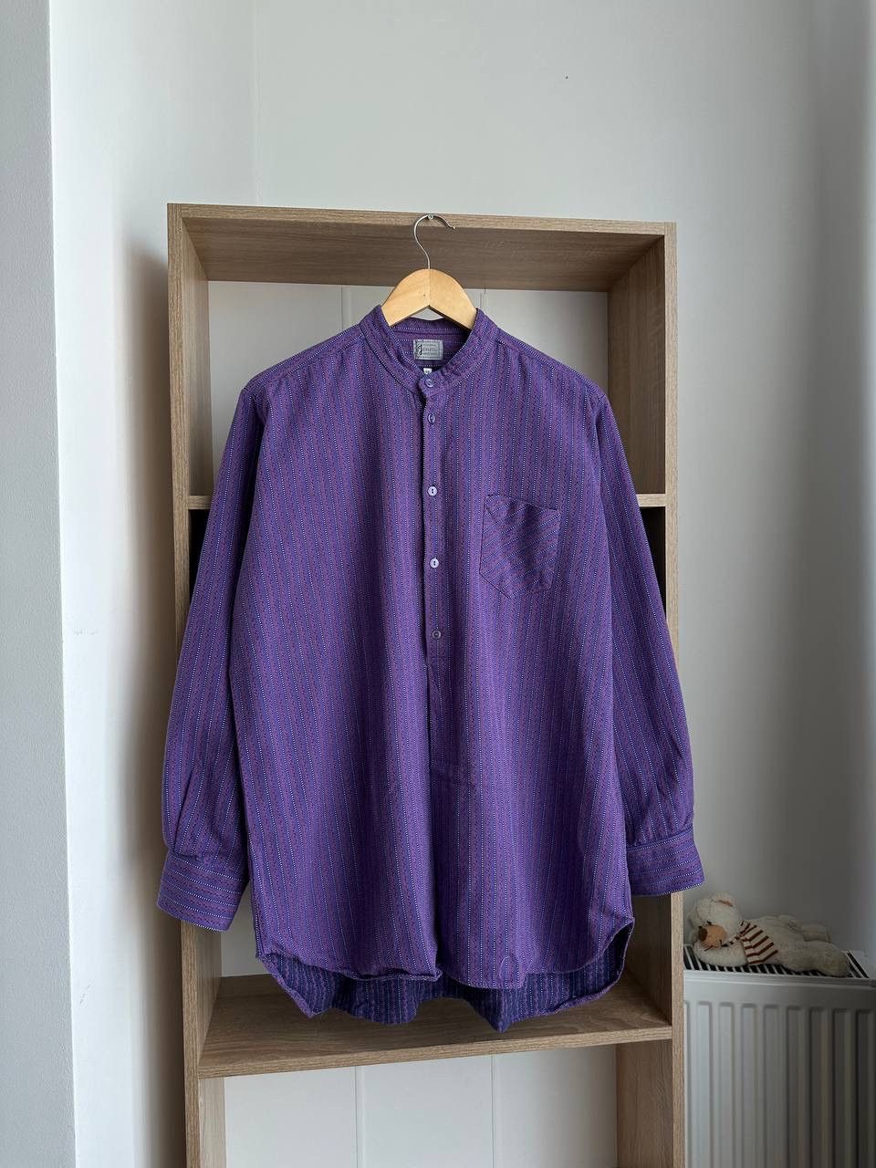 Japanese Brand × Vintage Vintage Atelier Jenni Japanese Violet Shirt Size US L / EU 52-54 / 3 - 3 Thumbnail