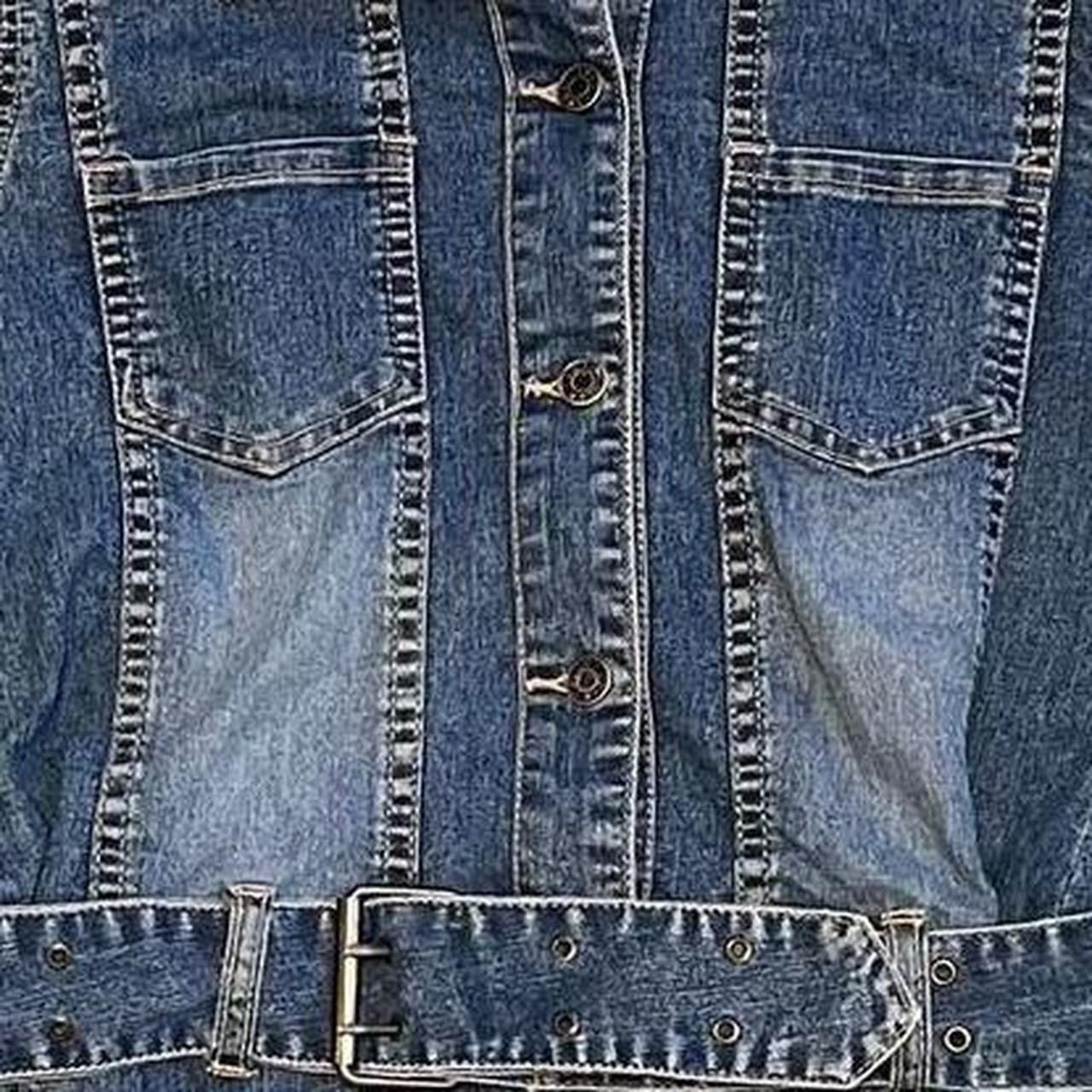 Vintage STAR RIDE TRUE AMERICAN VINTAGE Late 90s denim mini w/belt Size L / US 10 / IT 46 - 8 Thumbnail