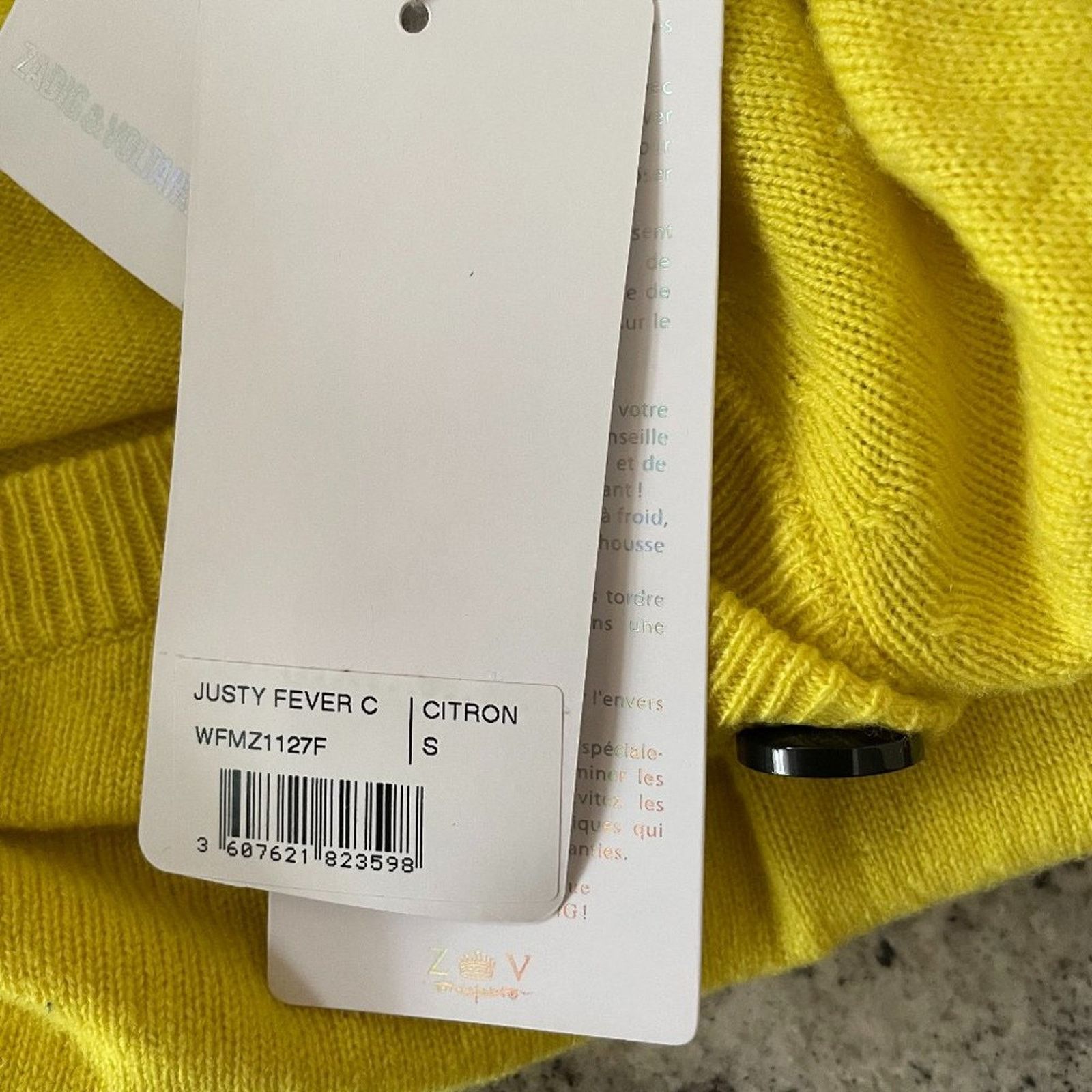 Zadig & Voltaire Justy "Fever" Graphic Cashmere Sweater from Zadig & Voltaire Size S / US 4 / IT 40 - 9 Thumbnail