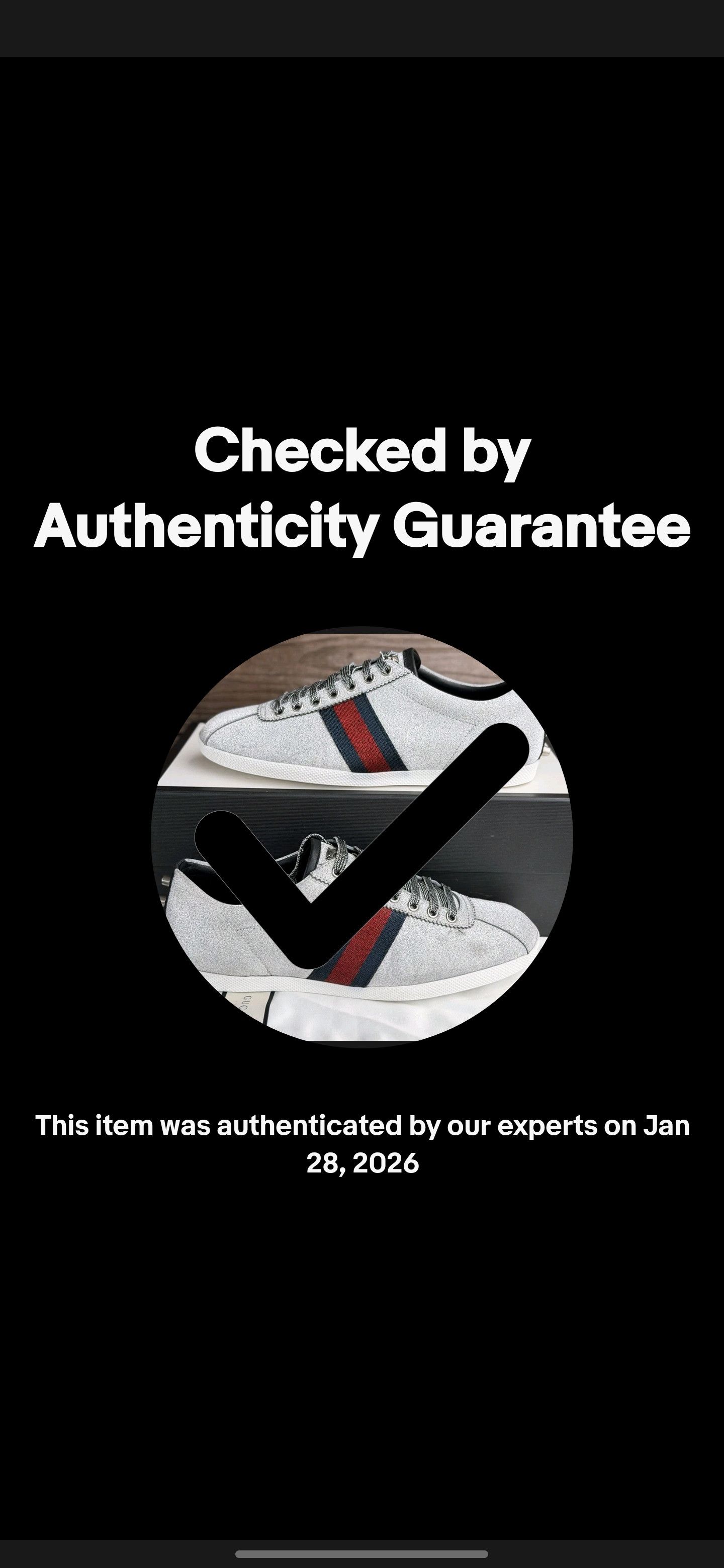Gucci GUCCI BAMBI WEB SILVER SNEAKERS MENS SIZE Size US 9.5 / EU 42-43 - 11 Thumbnail