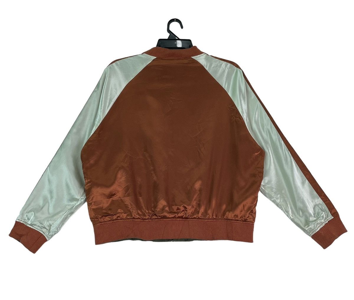 Other Rare sukajan inspired Japan flower embroidered bomber jacket Size XXL / US 16-18 / IT 52-54 - 4 Thumbnail