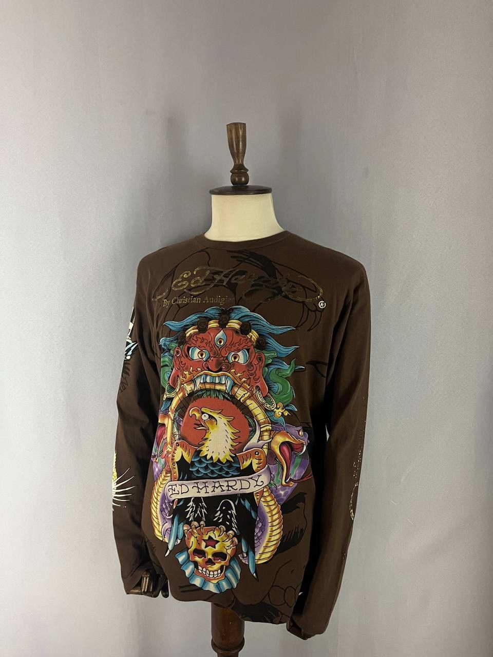 Ed Hardy Ed Hardy Sweatshirt Crewneck Brown Size US L / EU 52-54 / 3 - 1 Thumbnail