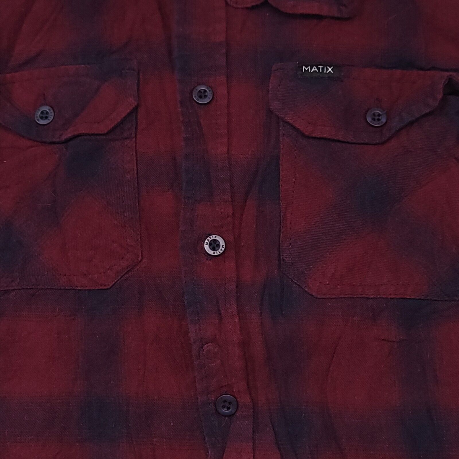 Matix Matix Tartan Flannel Button Up Shirt Mens Size Small S Red Size US S / EU 44-46 / 1 - 4 Thumbnail