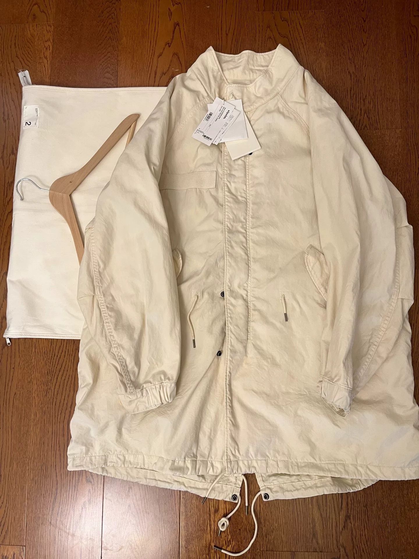 Visvim visvim fishtail parka in ivory color Size US M / EU 48-50 / 2 - 1 Thumbnail