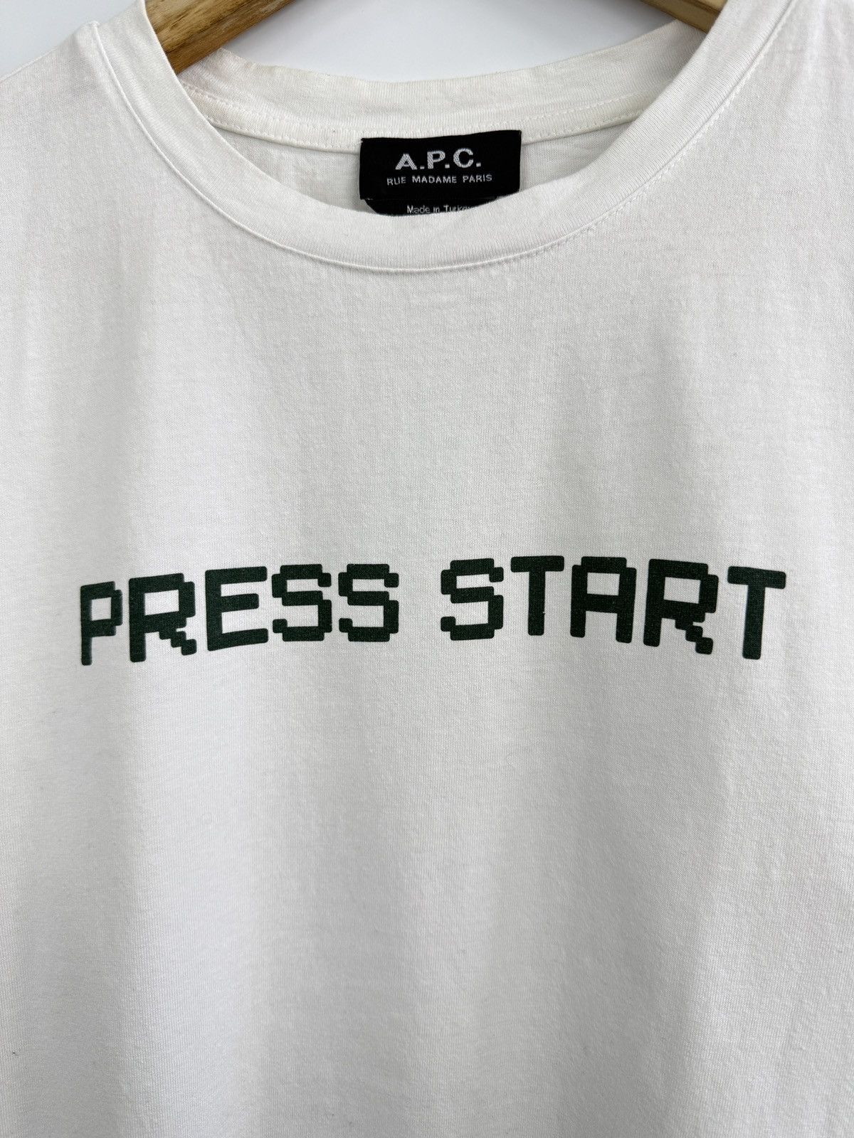 A.P.C. Vintage A. P. C. Press Start T-Shirt Rare Retro Hype Y2K Size US M / EU 48-50 / 2 - 4 Thumbnail
