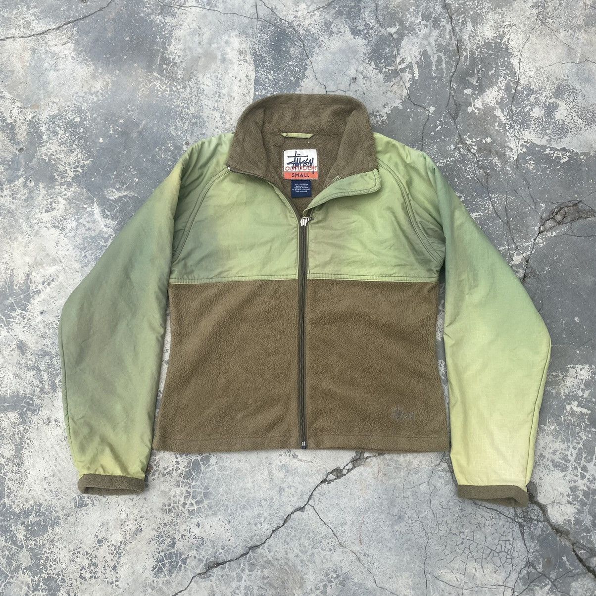 Stussy Vintage STUSSY OUTDOOR Sun Faded Fleece jacket Size US S / EU 44-46 / 1 - 1 Thumbnail