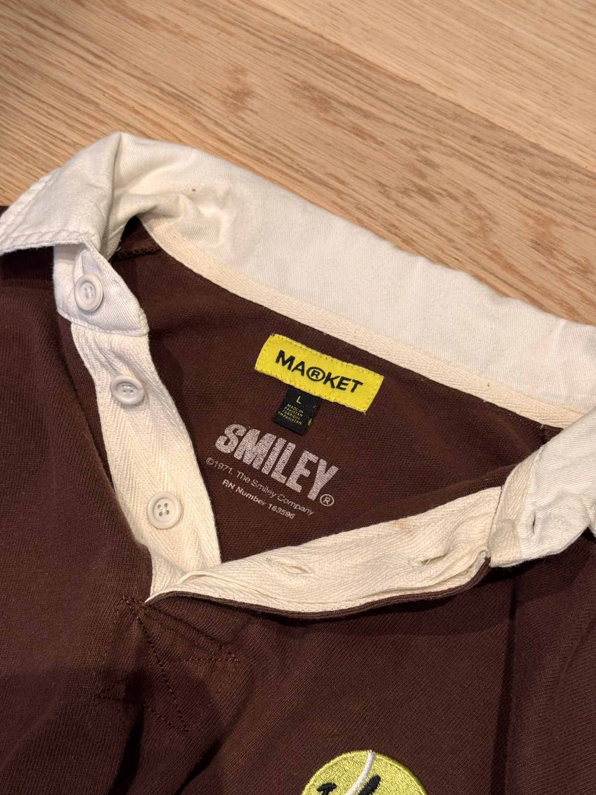 Market Market x The Smiley Company Championships Rugby Shirt Size US L / EU 52-54 / 3 - 3 Thumbnail