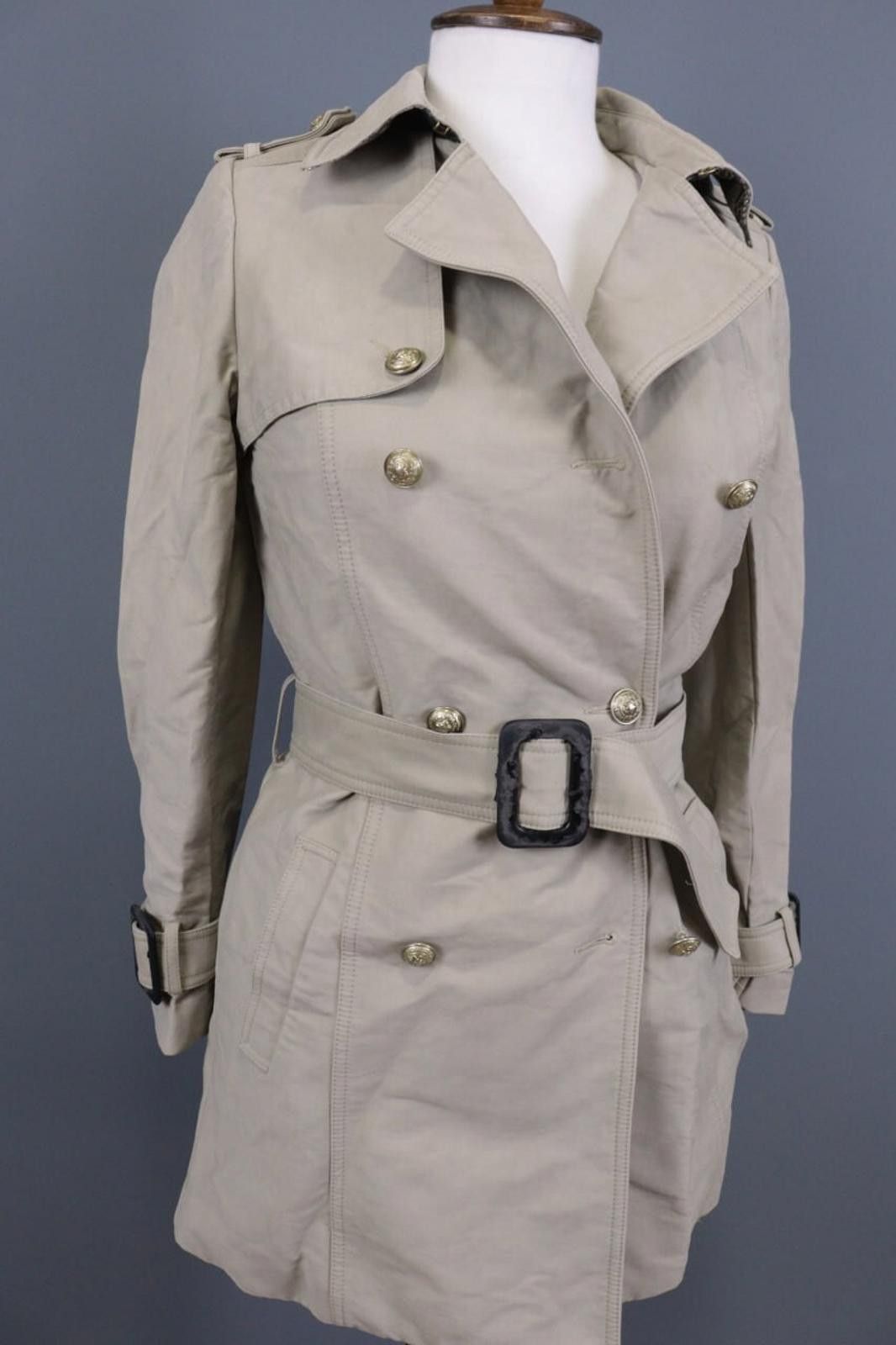 Zadig & Voltaire Zadig Voltaire Message Beige Double Coat Jacket Size XS Size XS / US 0-2 / IT 36-38 - 9 Thumbnail