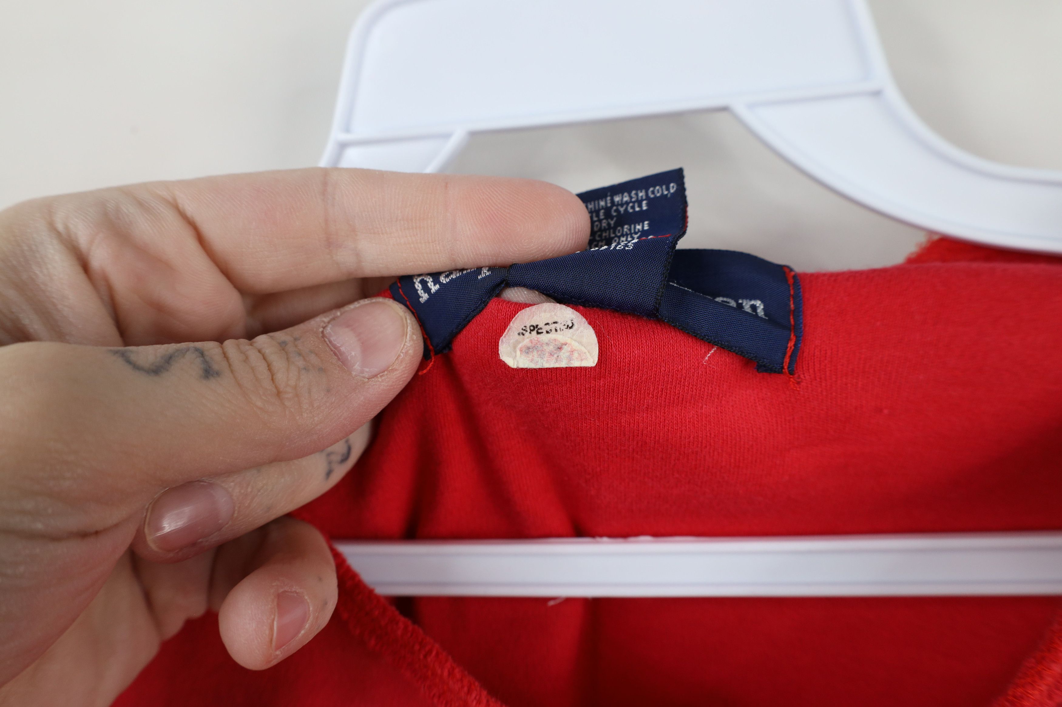 Ralph Lauren × Vintage Vintage 90s Ralph Lauren Raw Hem Collar Long Sleeve T-Shirt Size US M / EU 48-50 / 2 - 7 Thumbnail