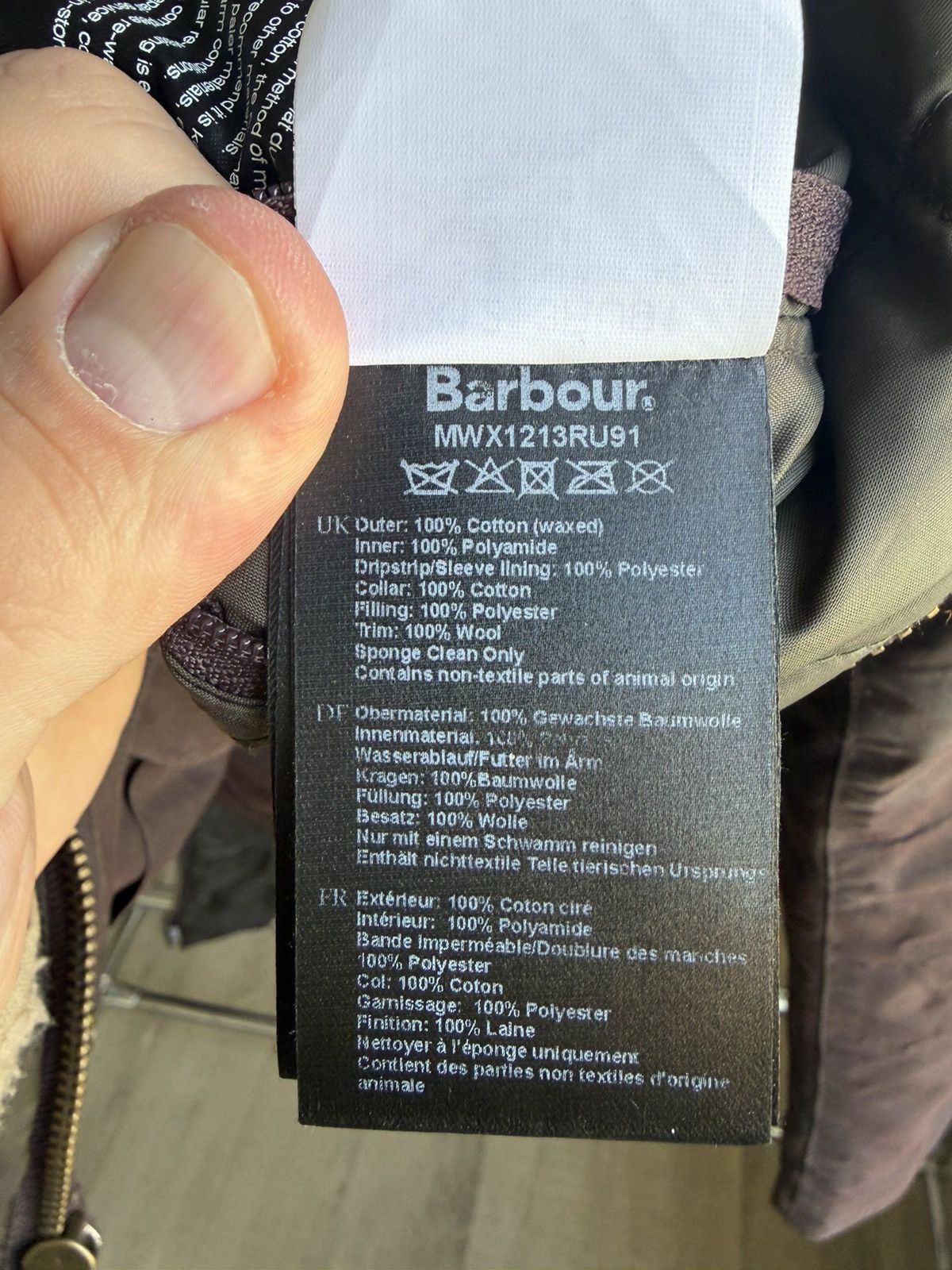 Barbour Barbour Hereford Wax Jacket Brown Men's M waxed cotton Size US M / EU 48-50 / 2 - 15 Thumbnail