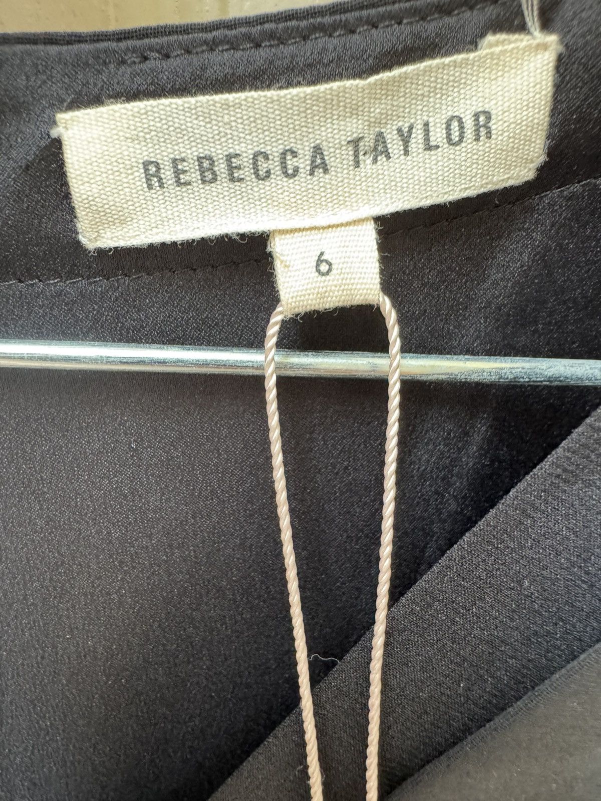 Rebecca Taylor Rebecca Taylor women’s geo shimmer silk black blouse embell Size S / US 4 / IT 40 - 4 Thumbnail