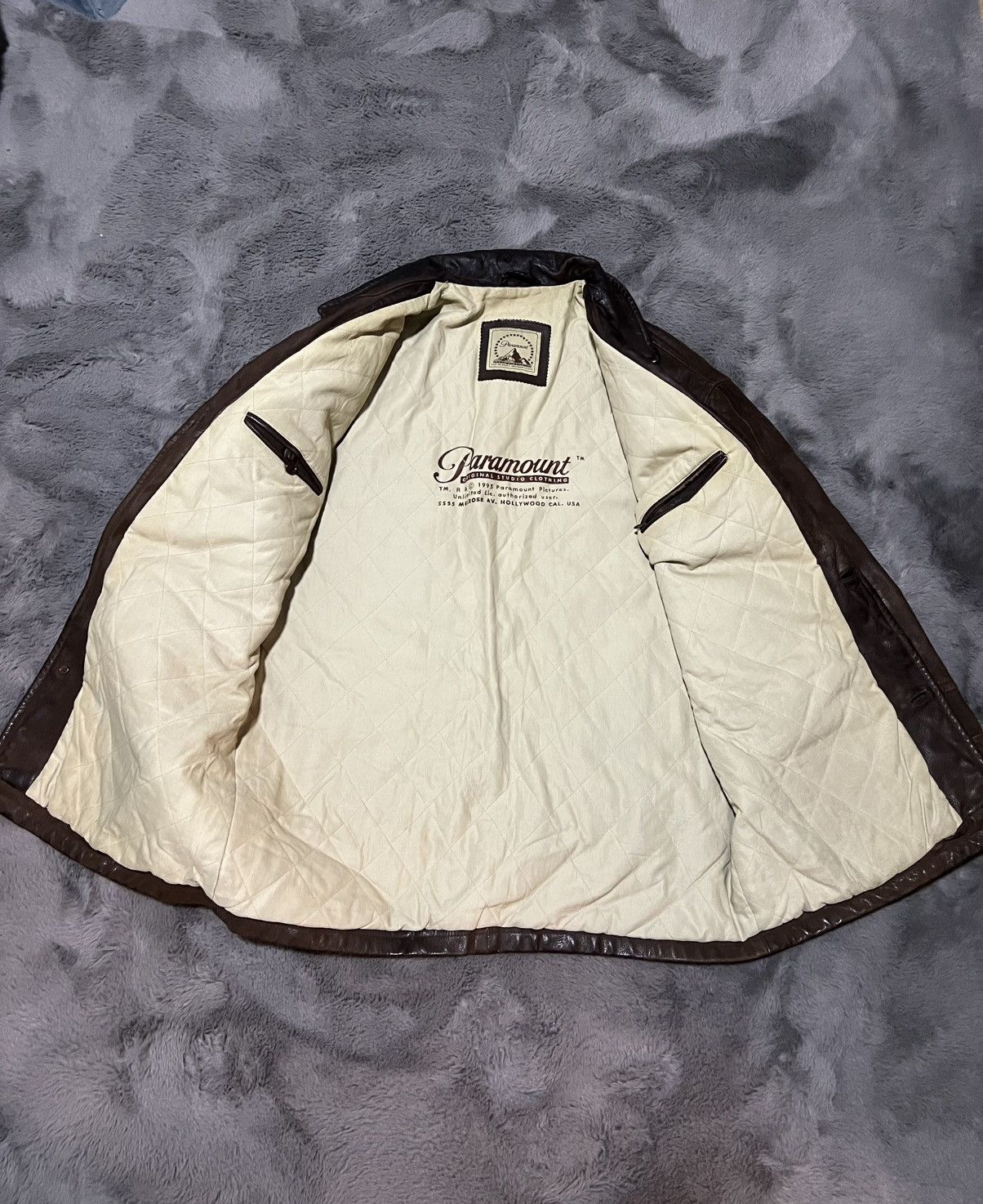 Vintage RARE Vintage Paramount Studios 1996 Leather Jacket Size US XL / EU 56 / 4 - 3 Thumbnail