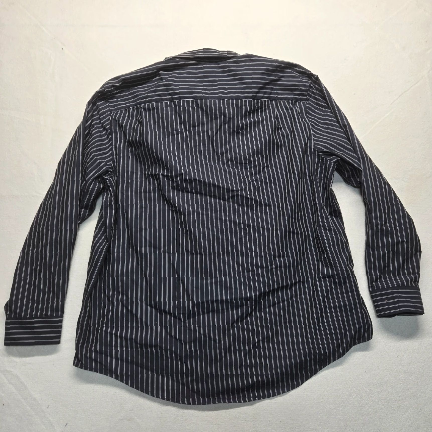 George George Shirt Adult 2XL Black Plaid Button-Up Long Sleeve Cotton Blend Mens Size US XXL / EU 58 / 5 - 7 Thumbnail
